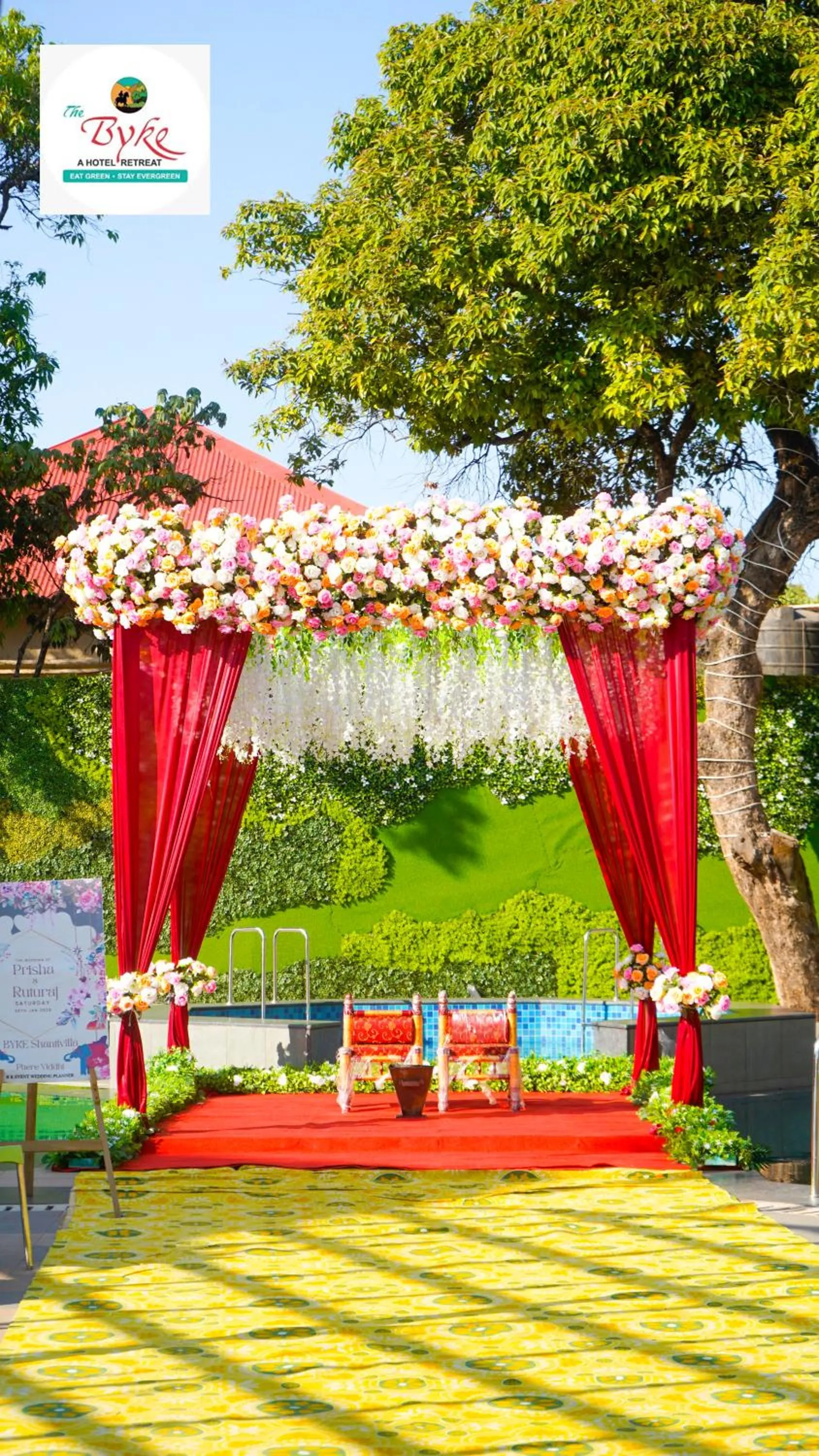 Decorative detail in The Byke Shanti Villa - Mahableshwar