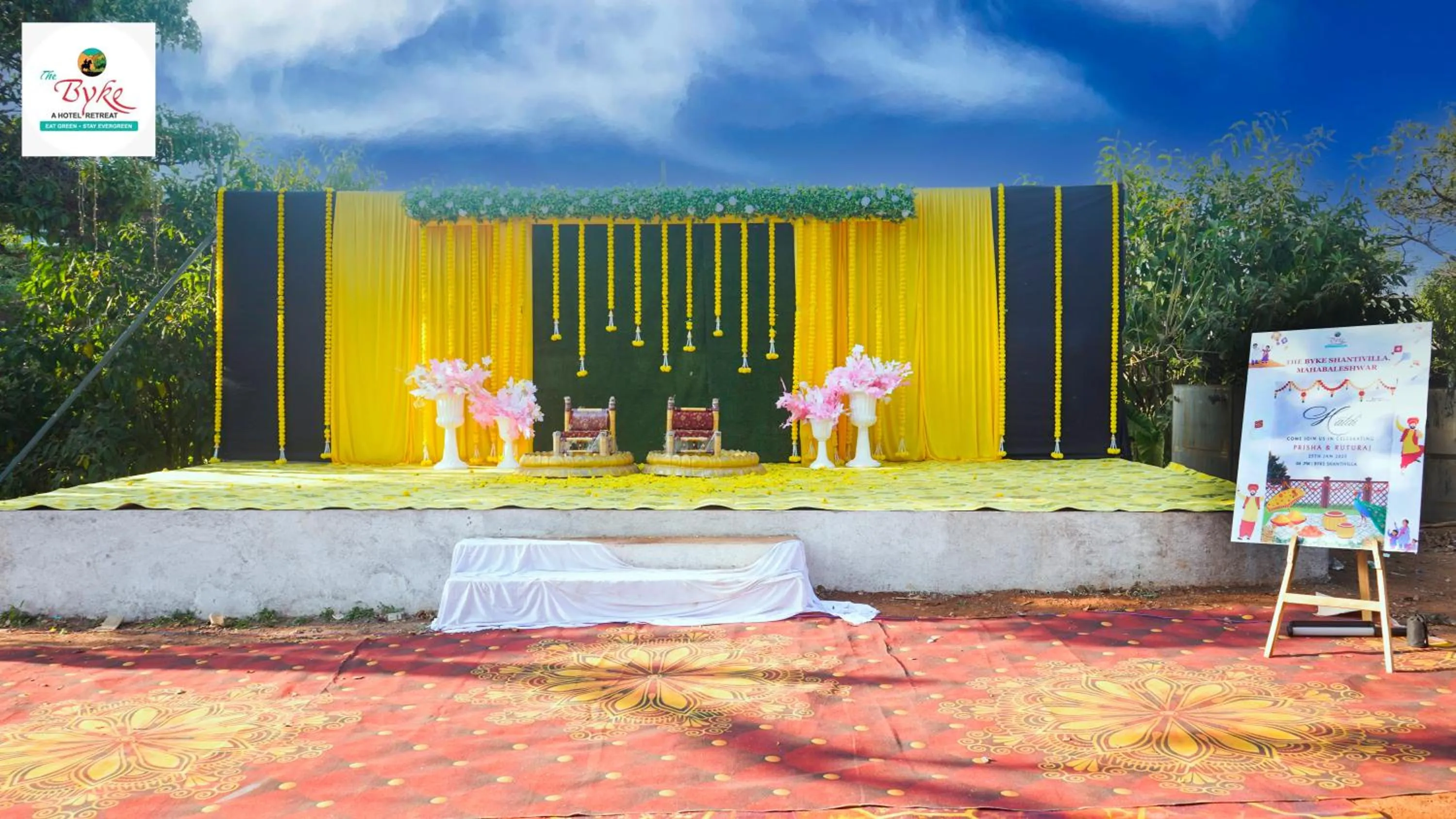 Decorative detail in The Byke Shanti Villa - Mahableshwar