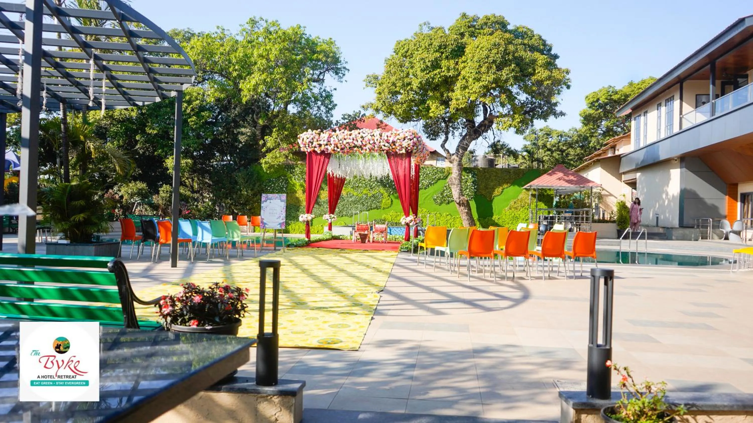 Decorative detail in The Byke Shanti Villa - Mahableshwar