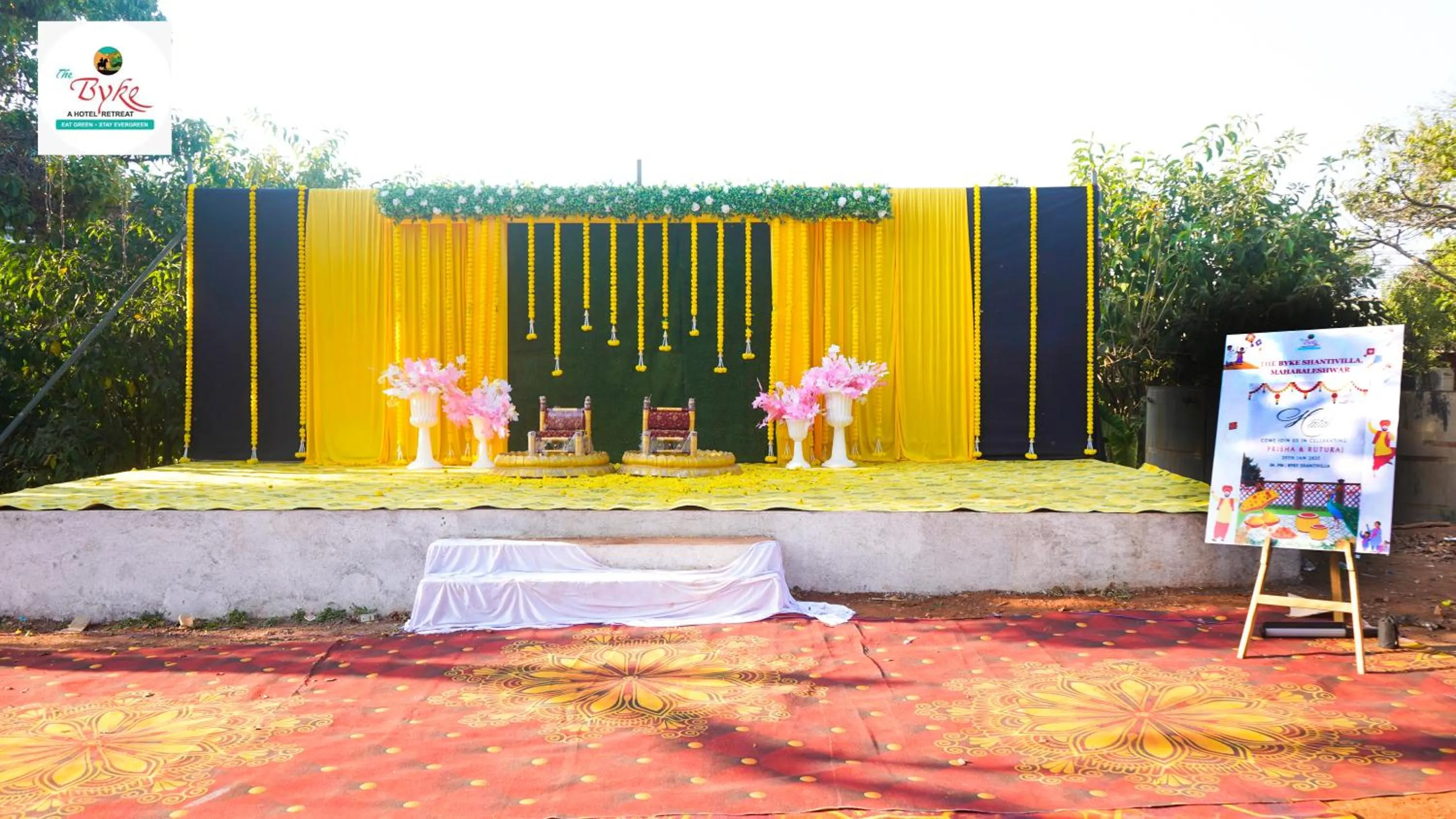 Decorative detail in The Byke Shanti Villa - Mahableshwar