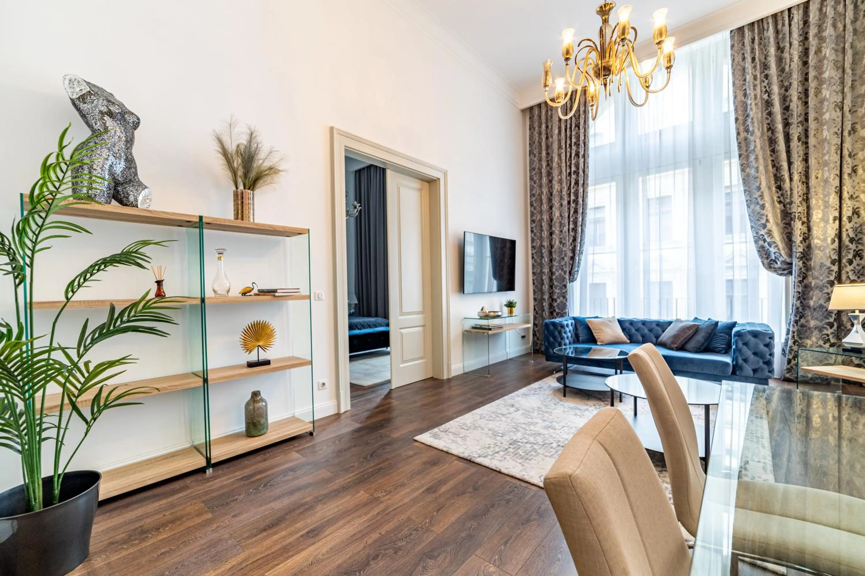 Living room in Kozmo Residences Budapest