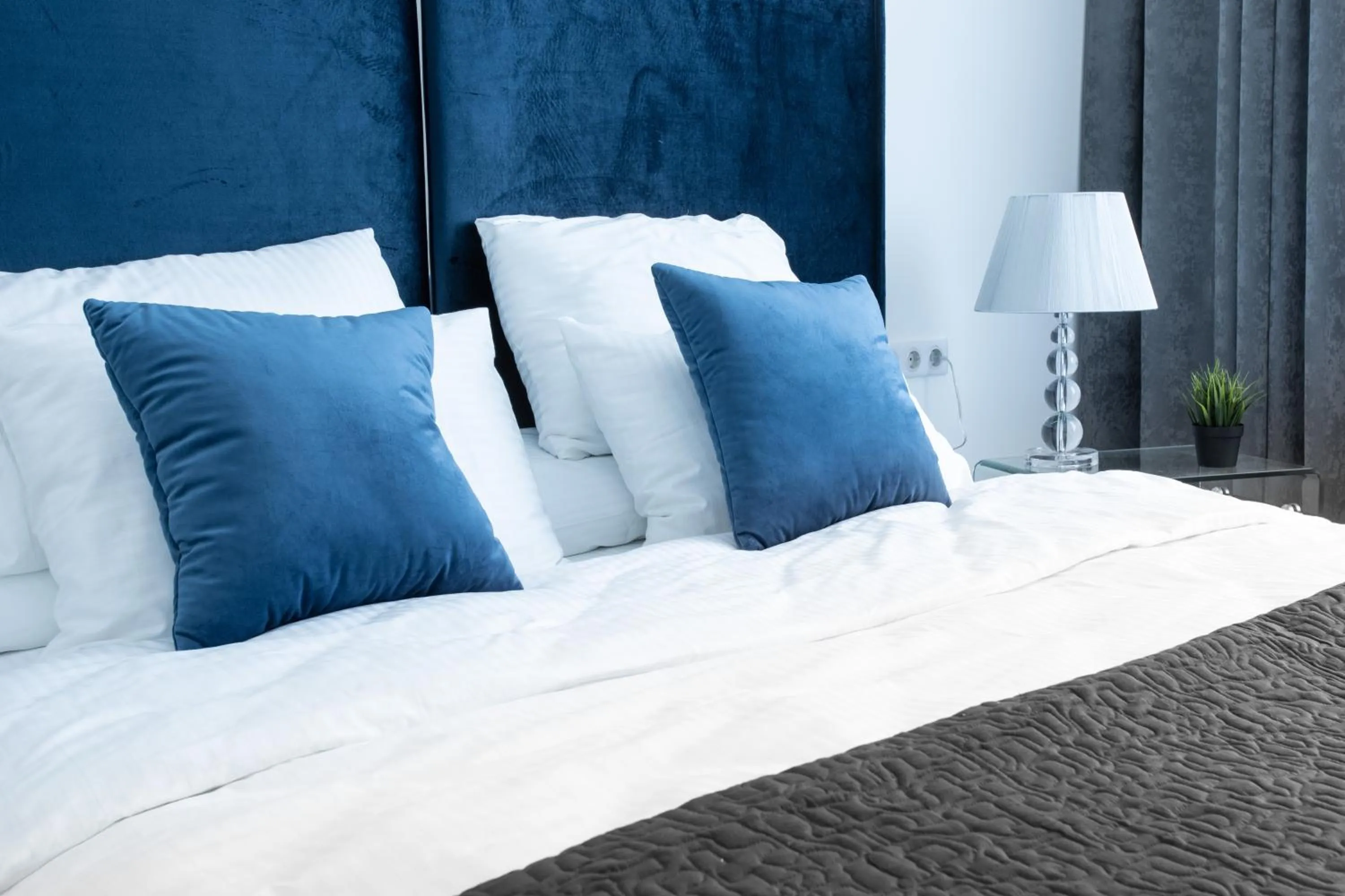 Bed in Kozmo Residences Budapest