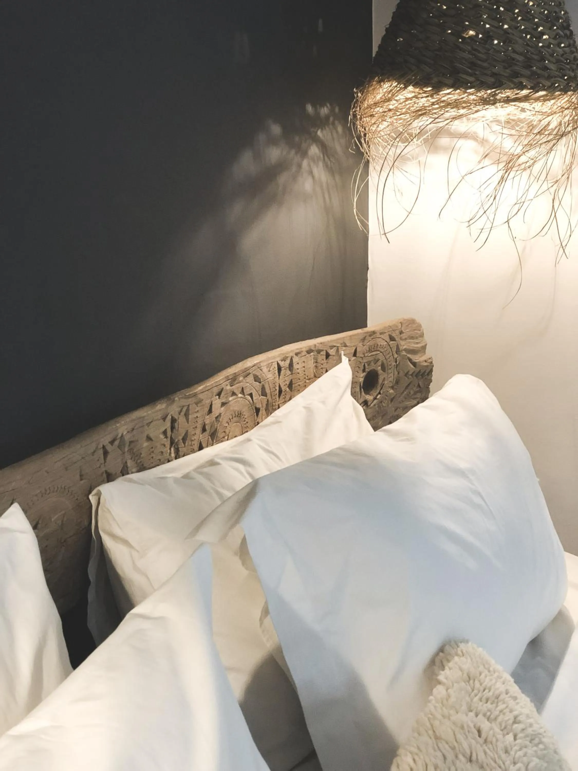 Decorative detail, Bed in Riad Dar-K