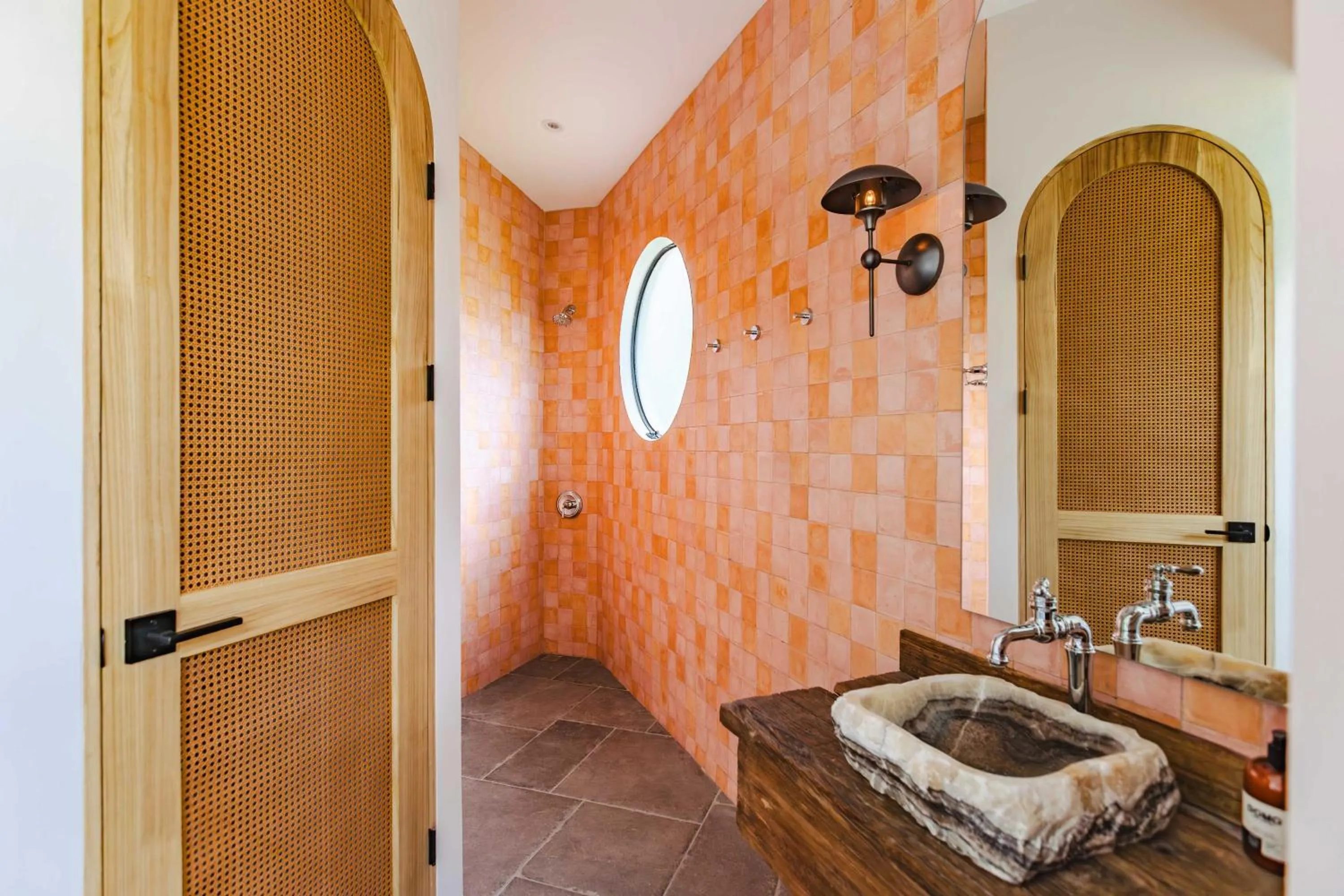 Bathroom, Bed in Domo Nosara Boutique Hotel