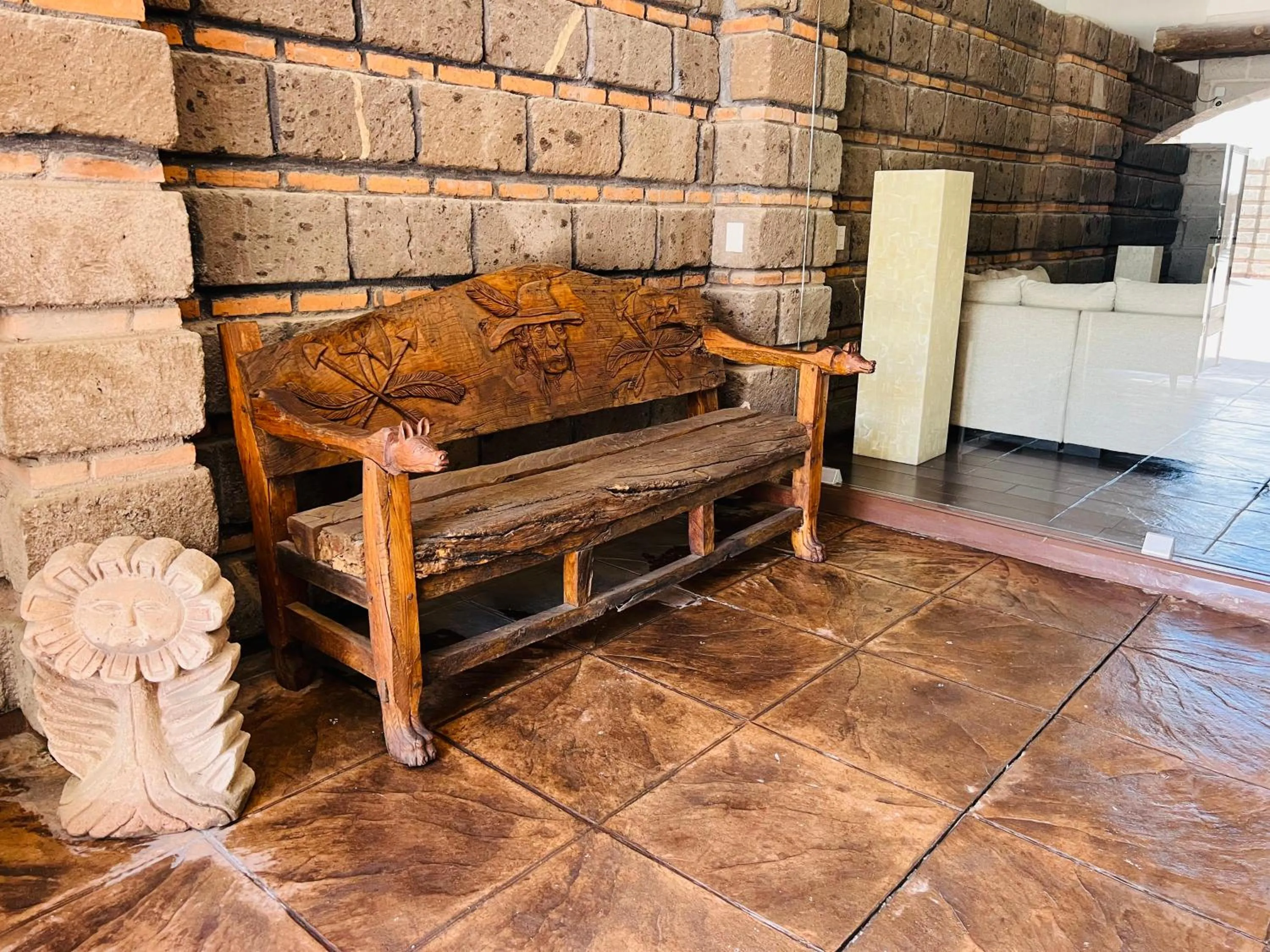 Seating area in QA Hotel