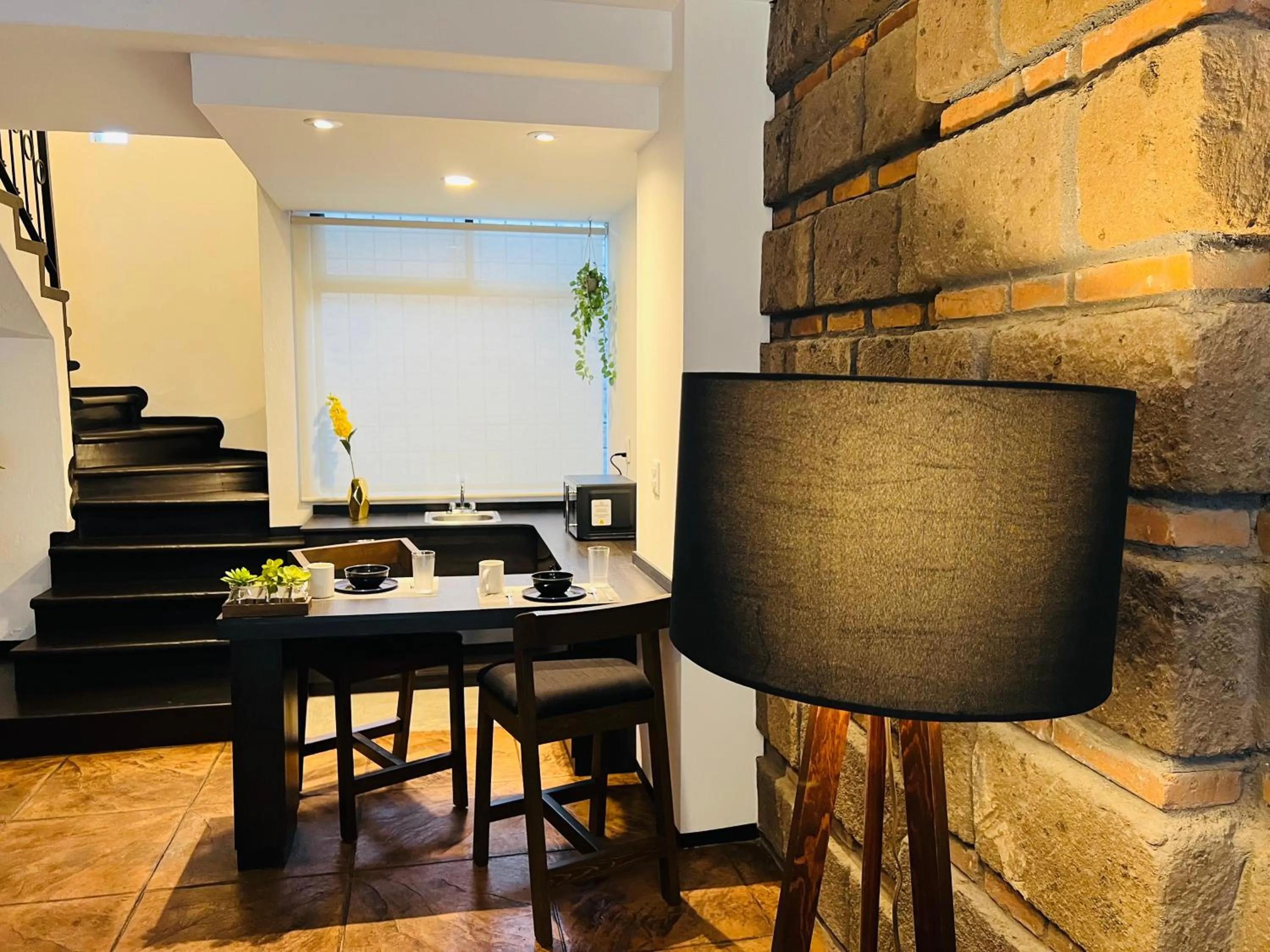 Seating area in QA Hotel