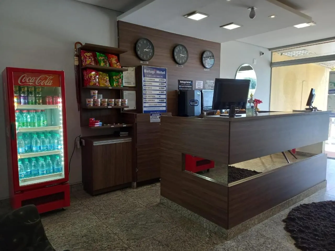 Lobby or reception in Hotel Belugi