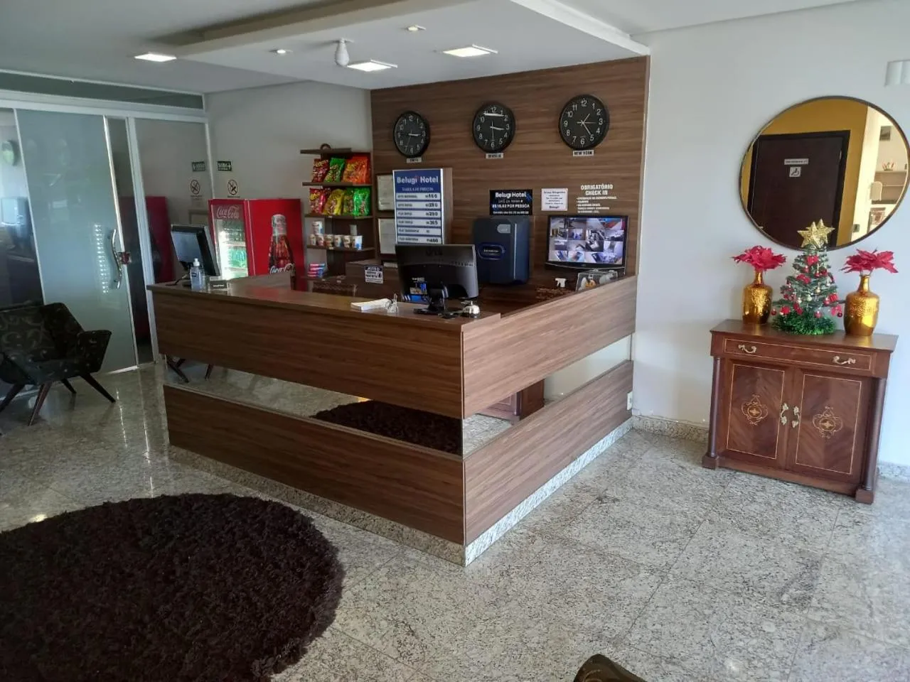 Lobby or reception in Hotel Belugi