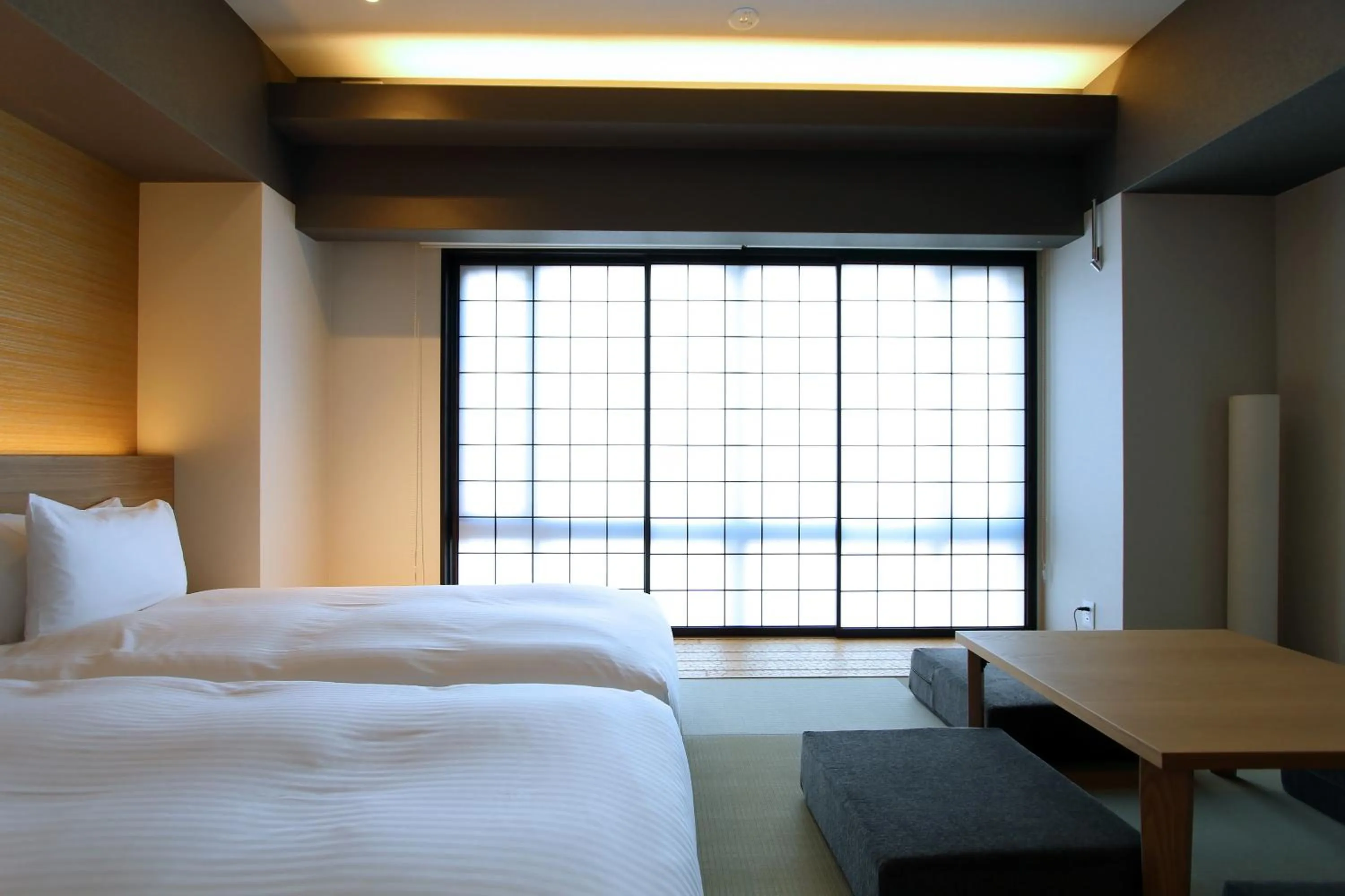 Photo of the whole room, Bed in KOKO HOTEL Residence Kyoto Nijo Castle