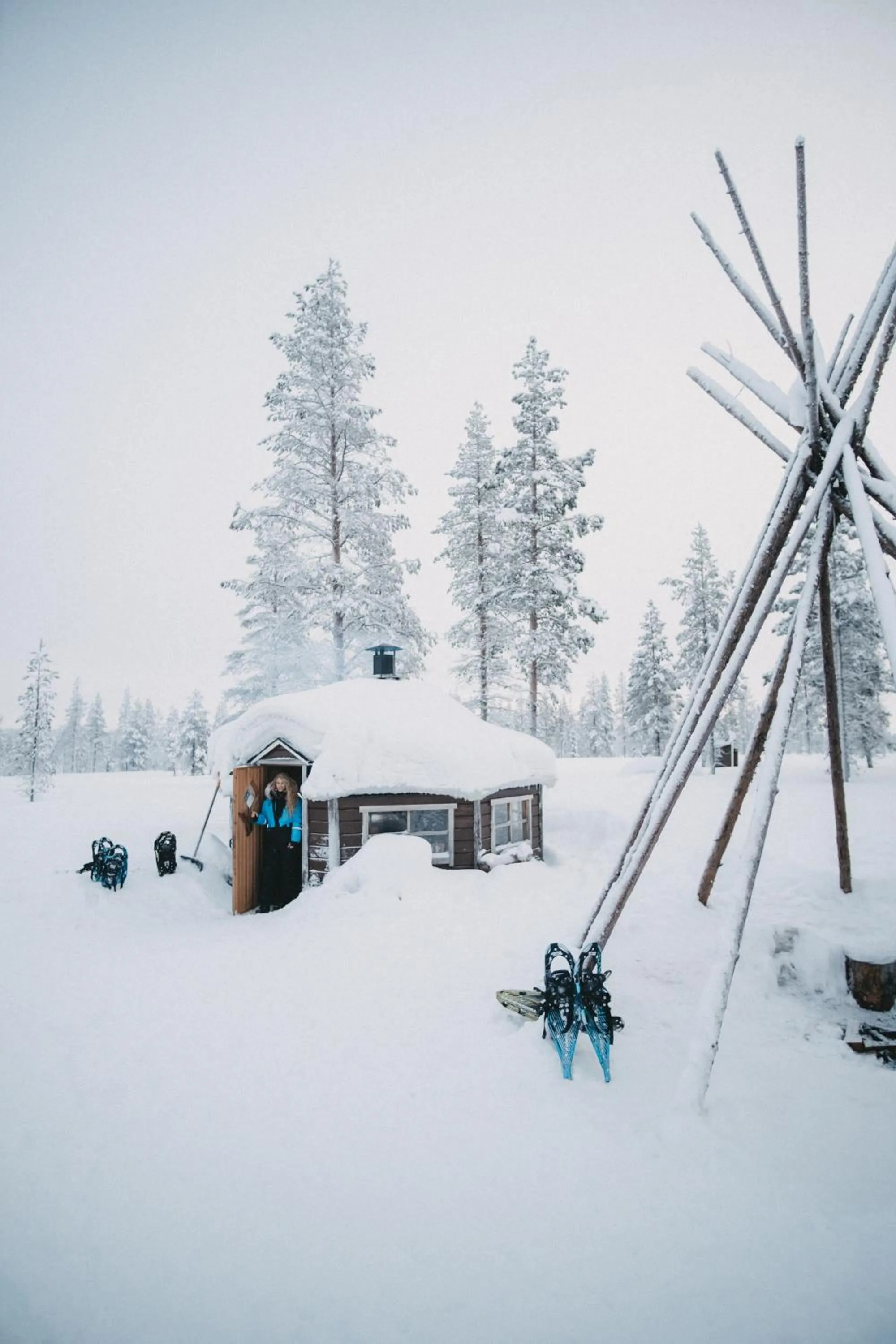 Winter in Wilderness Hotel Muotka & Igloos