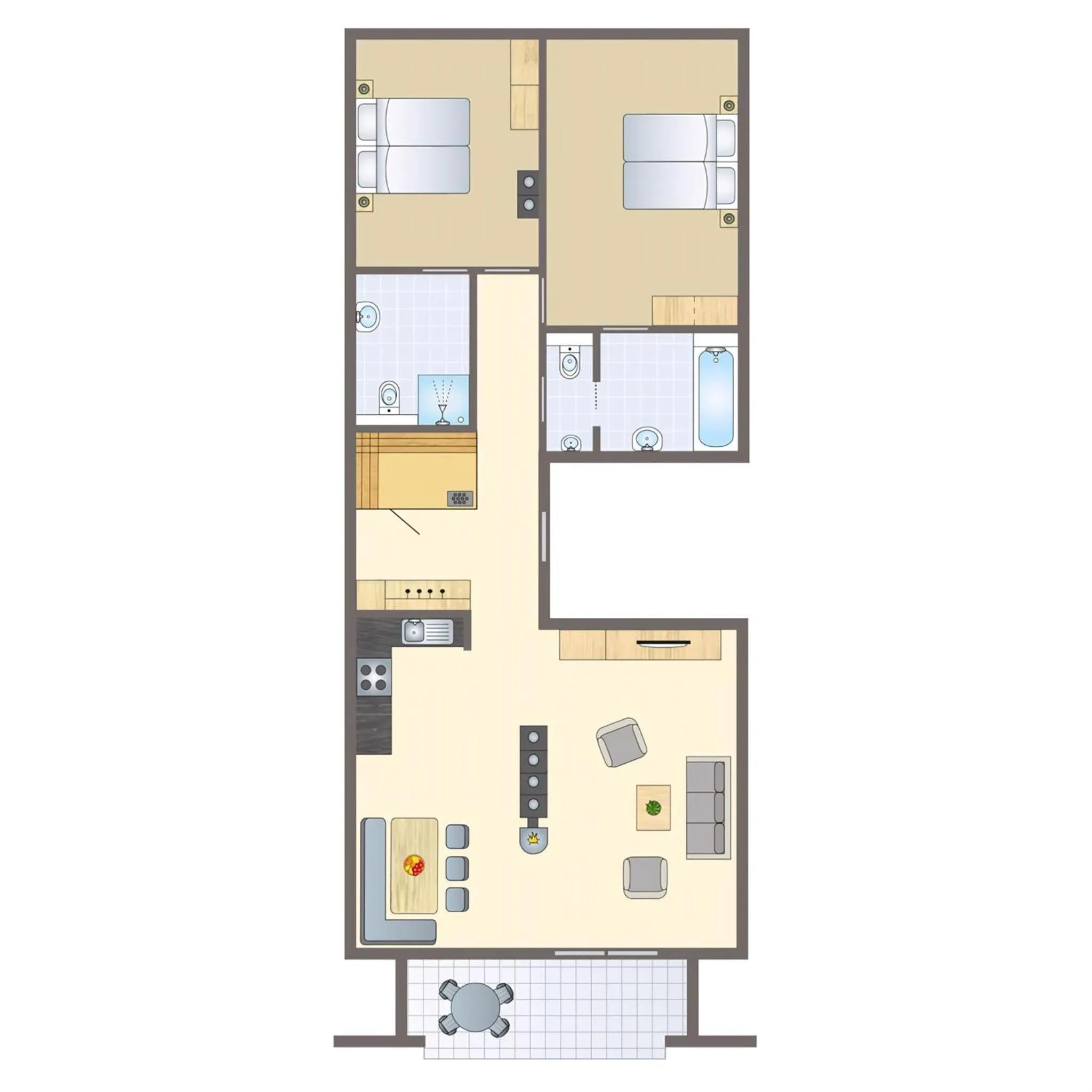 Floor plan in Landal Brandnertal