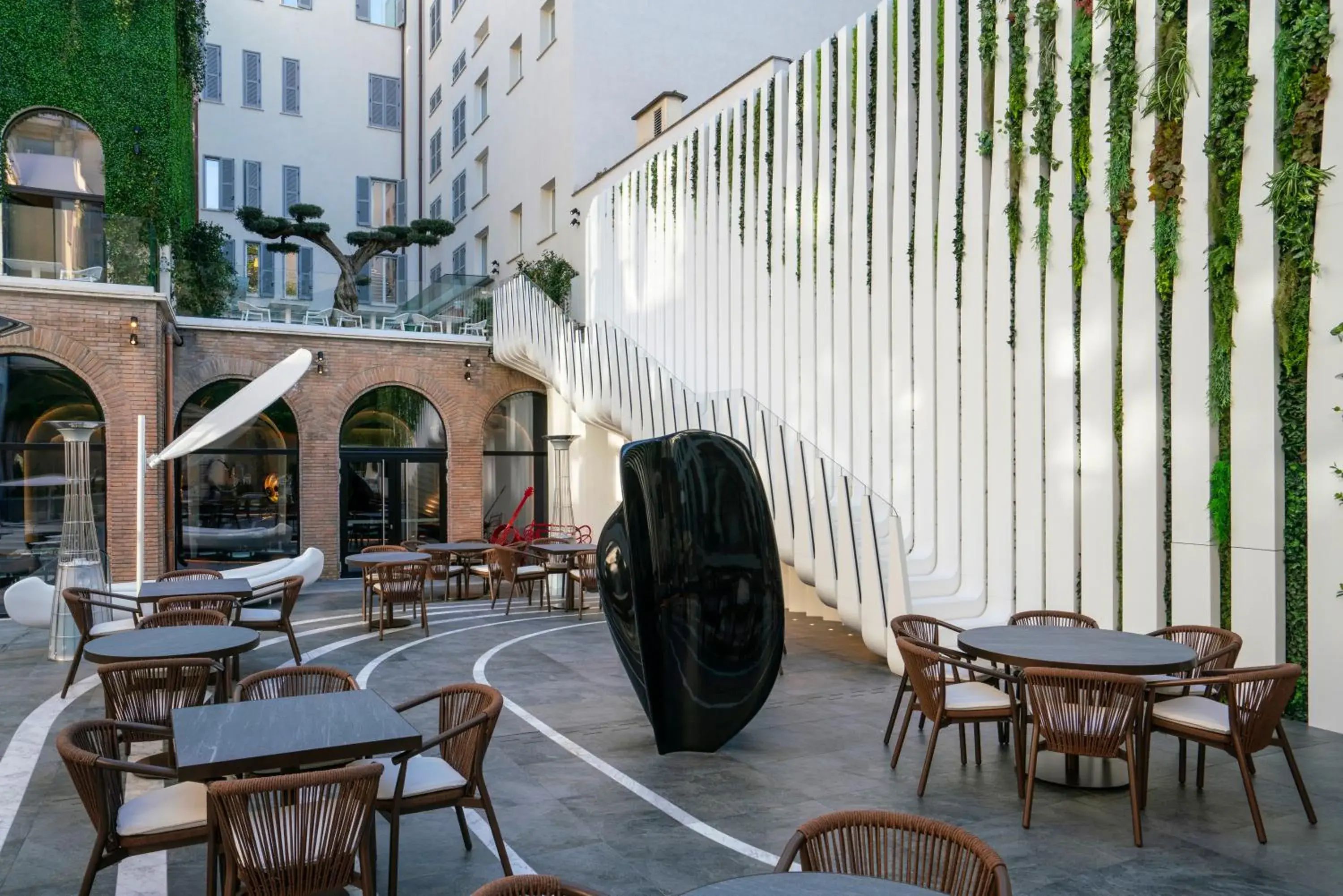 Inner courtyard view in ROMEO Roma Inner courtyard view in ROMEO Roma