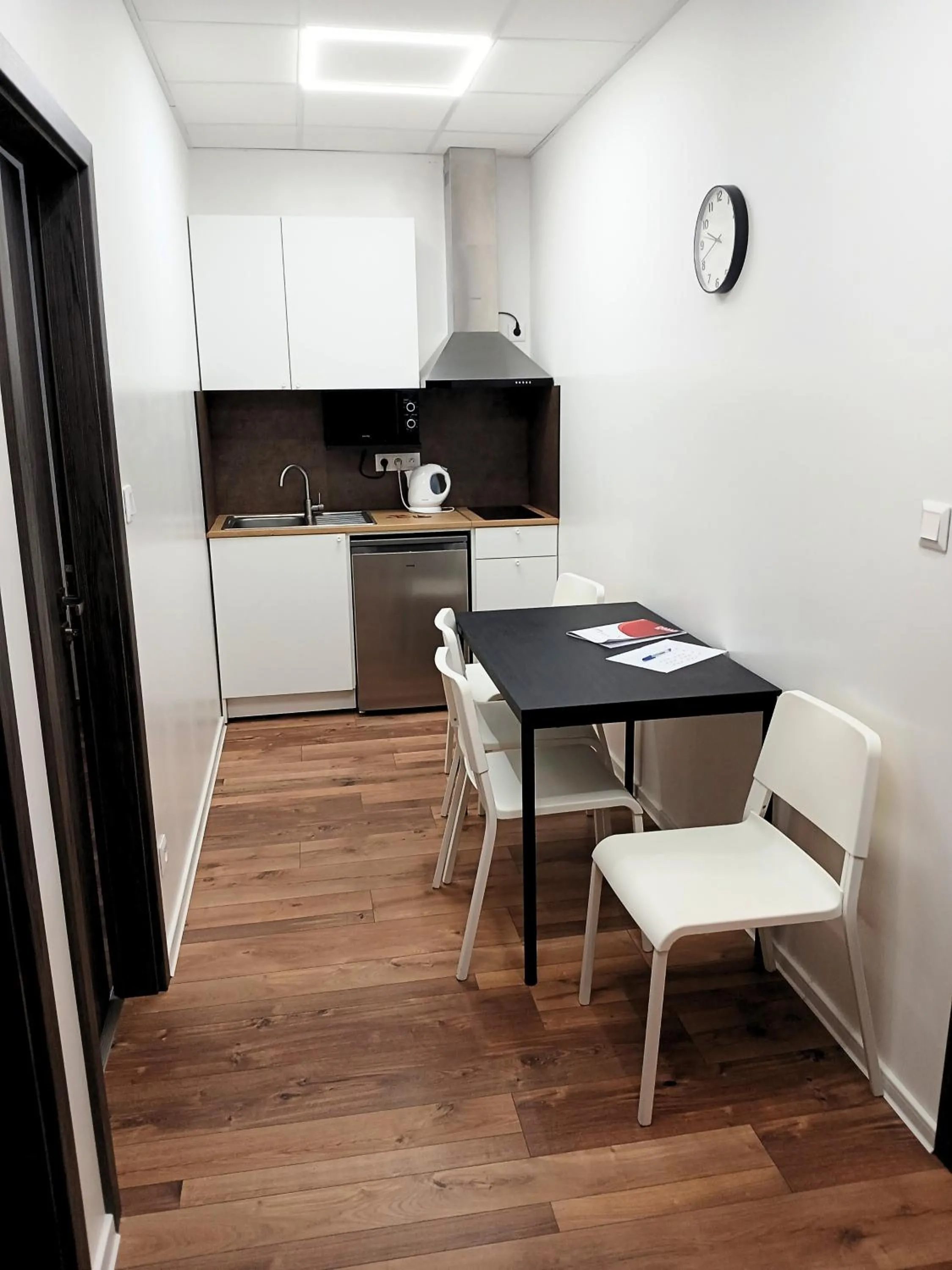 Kitchen or kitchenette in Dimael Hostel & Apartments