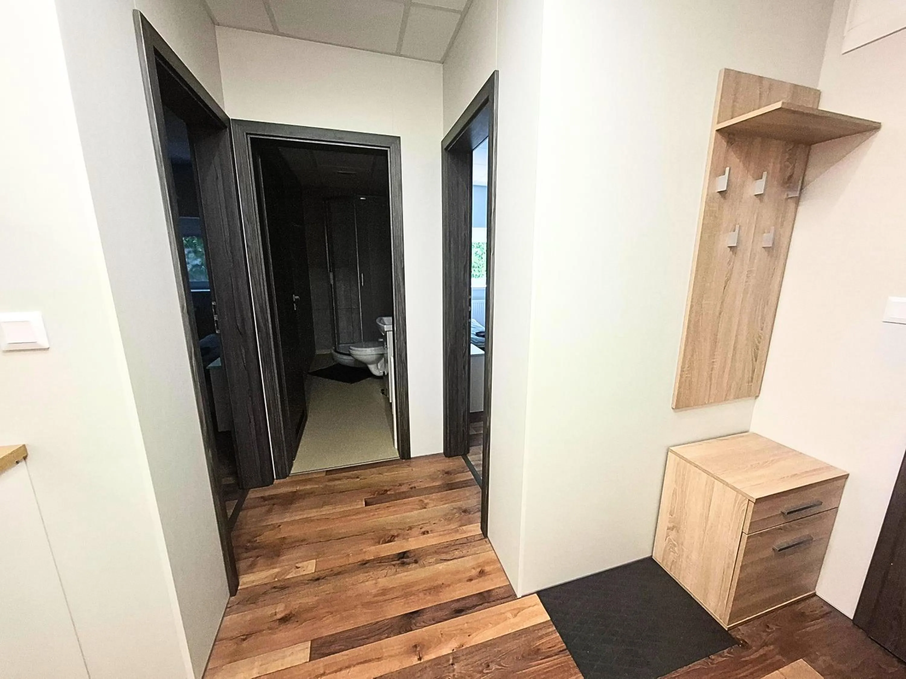 wardrobe in Dimael Hostel & Apartments