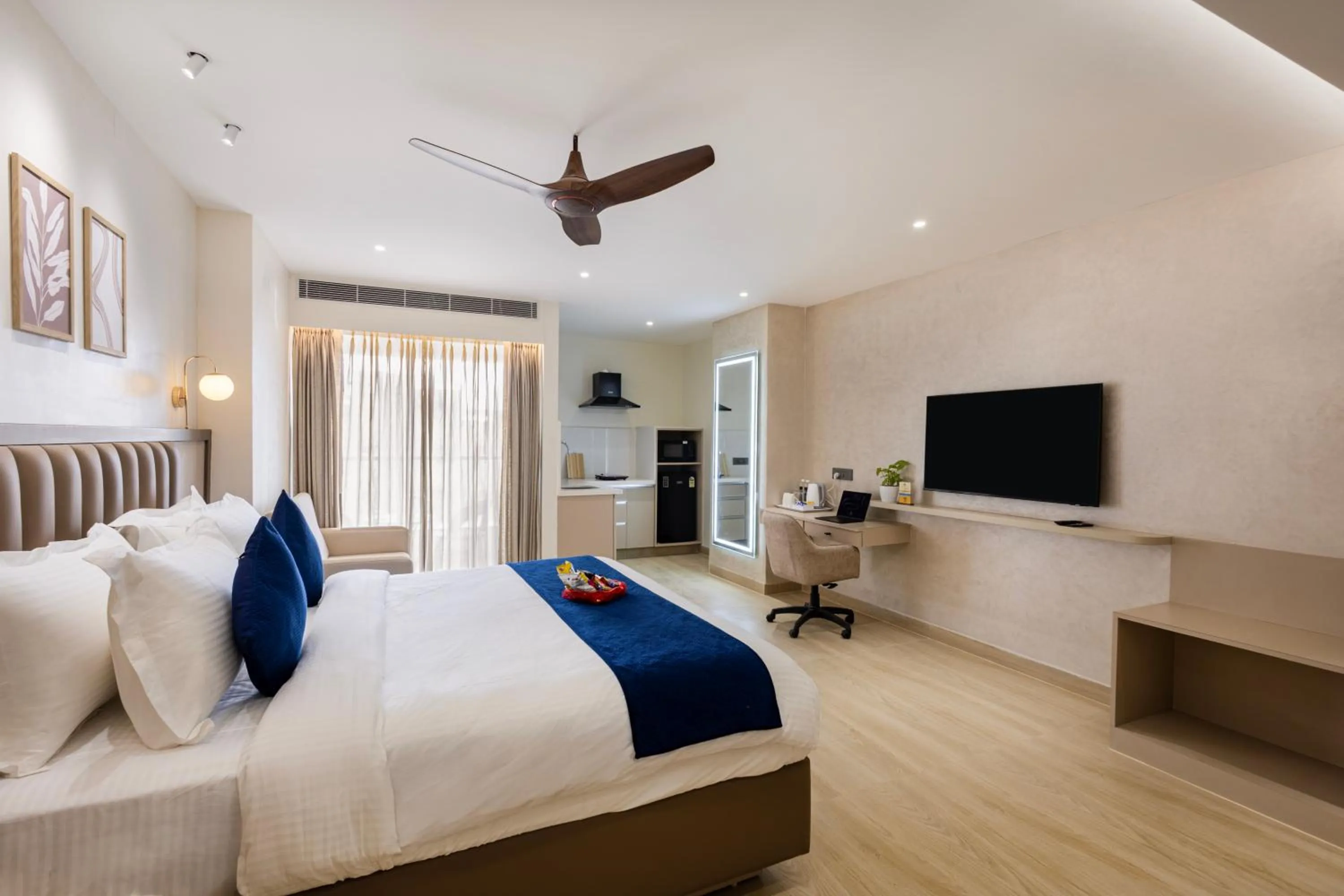 Bedroom, Bed in Sunrise A Boutique Hotel, Kondapur - Gachibowli