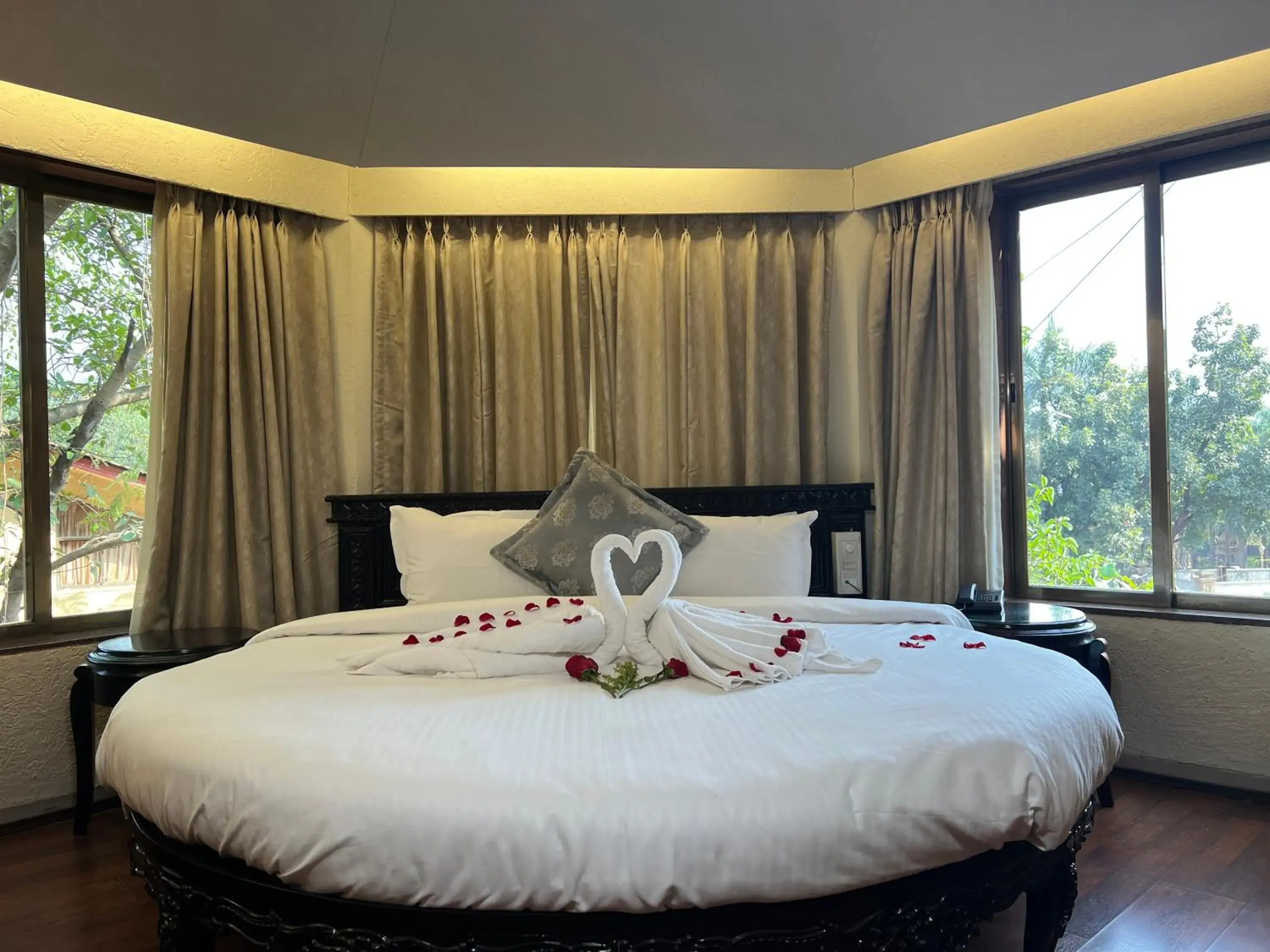 Bed in Aayush Resort Karjat Bed in Aayush Resort Karjat