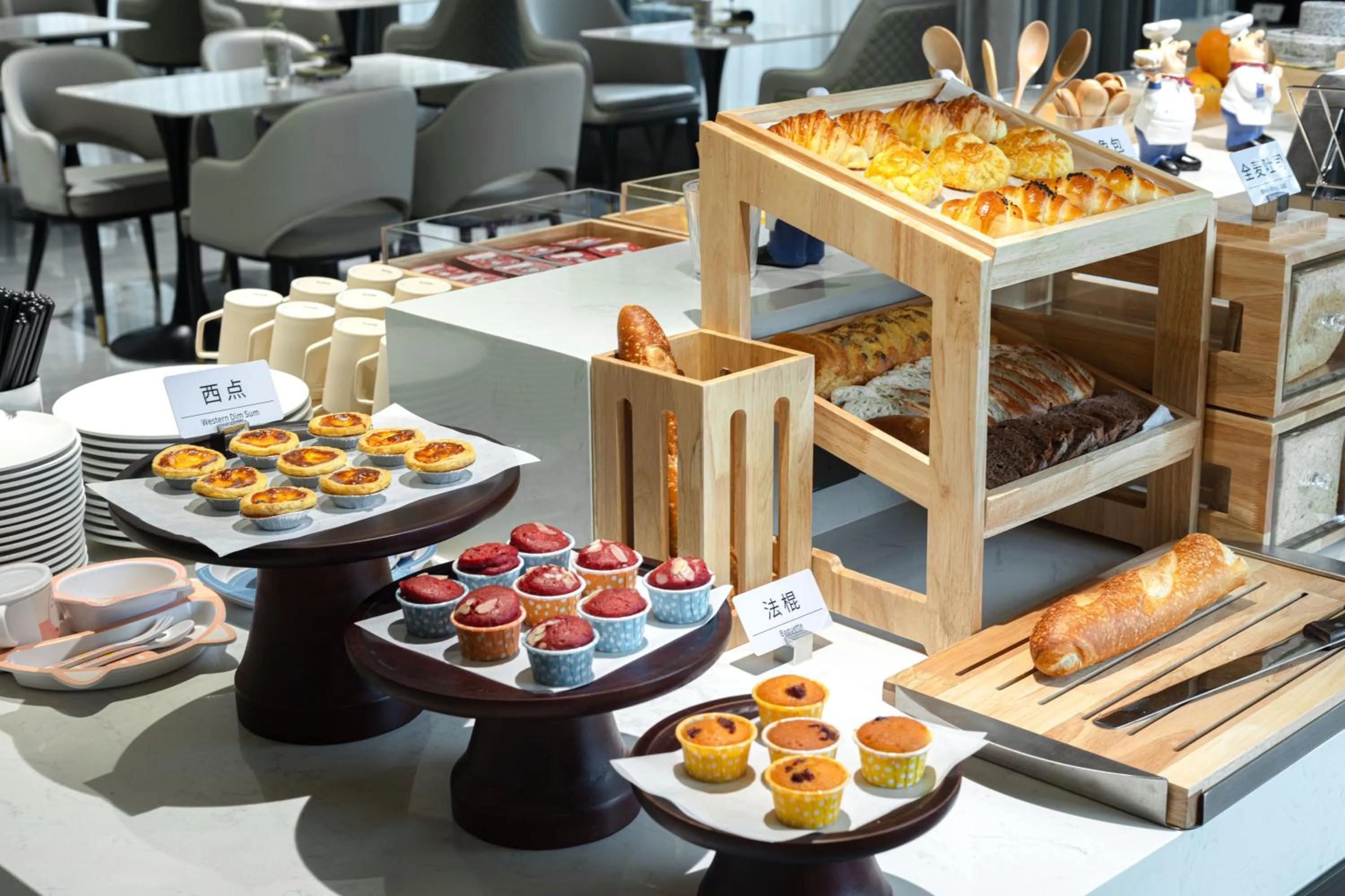 Buffet breakfast in Atour X Hotel Chengdu Jinhua Wanda Zhonggang Plaza