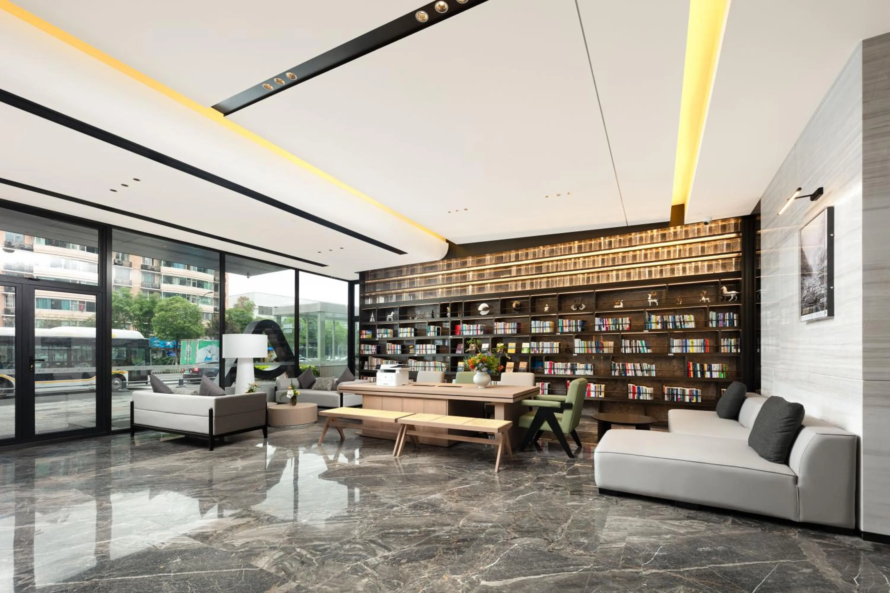 Lobby or reception in Atour X Hotel Chengdu Jinhua Wanda Zhonggang Plaza