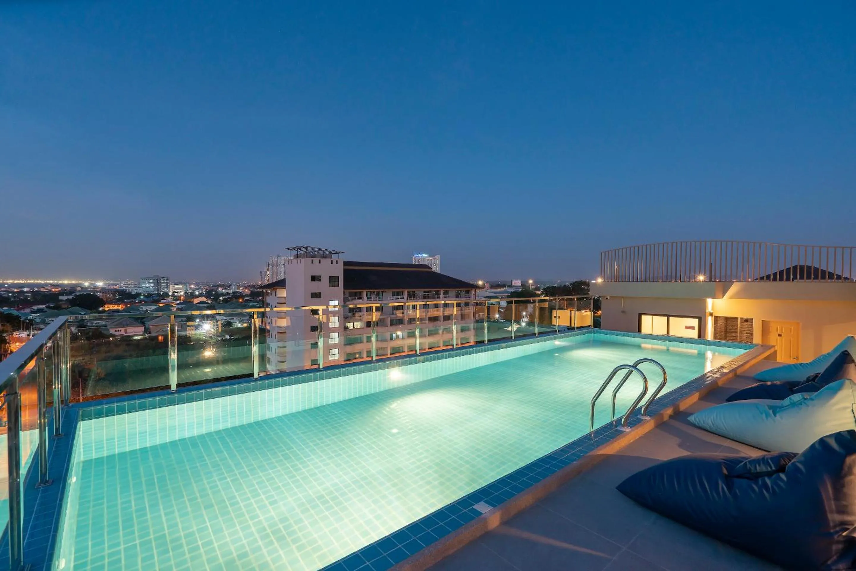 Pool view in P-Park Hotel Pattaya