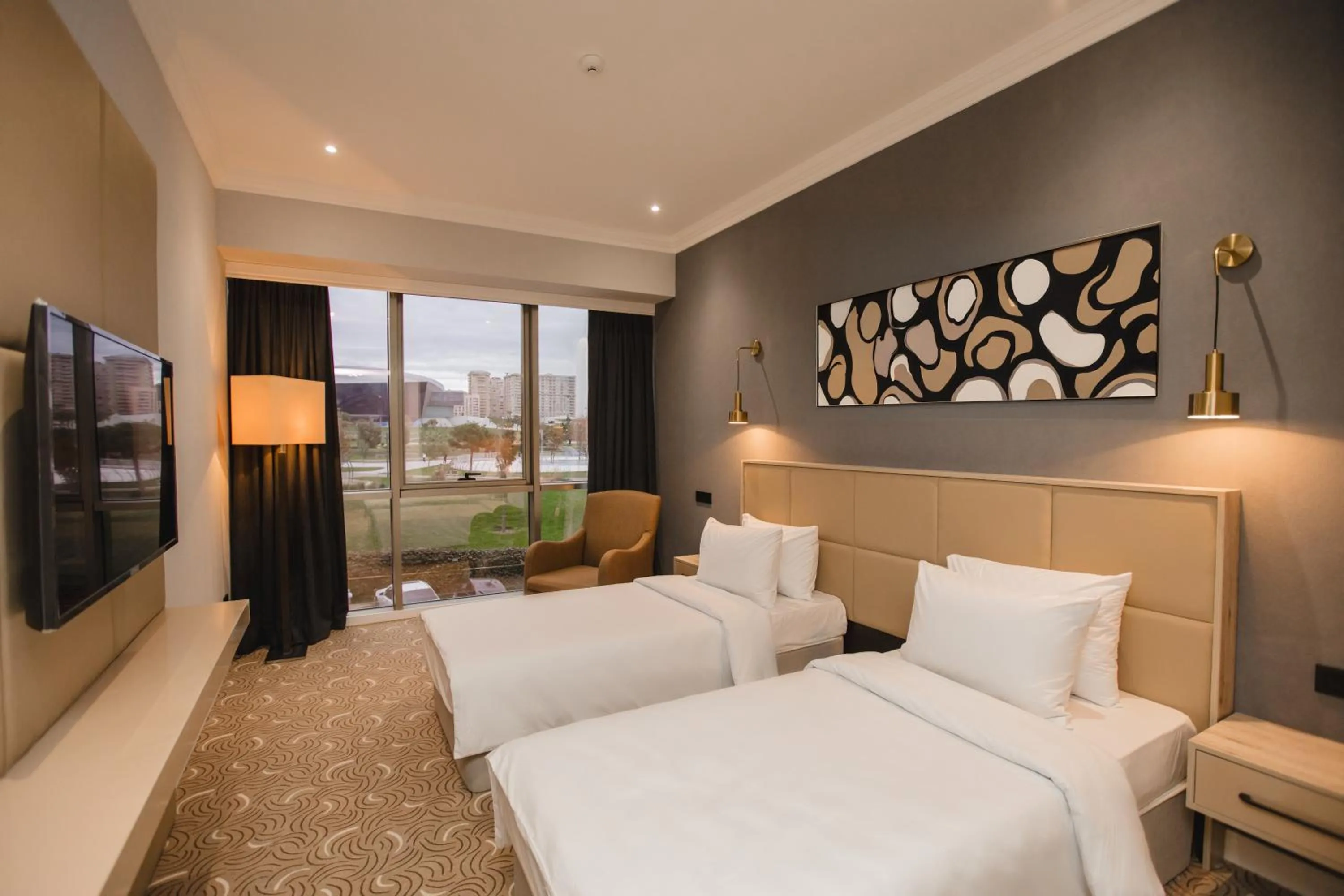 Superior Twin Room with Park View in CONGRESS Hotel