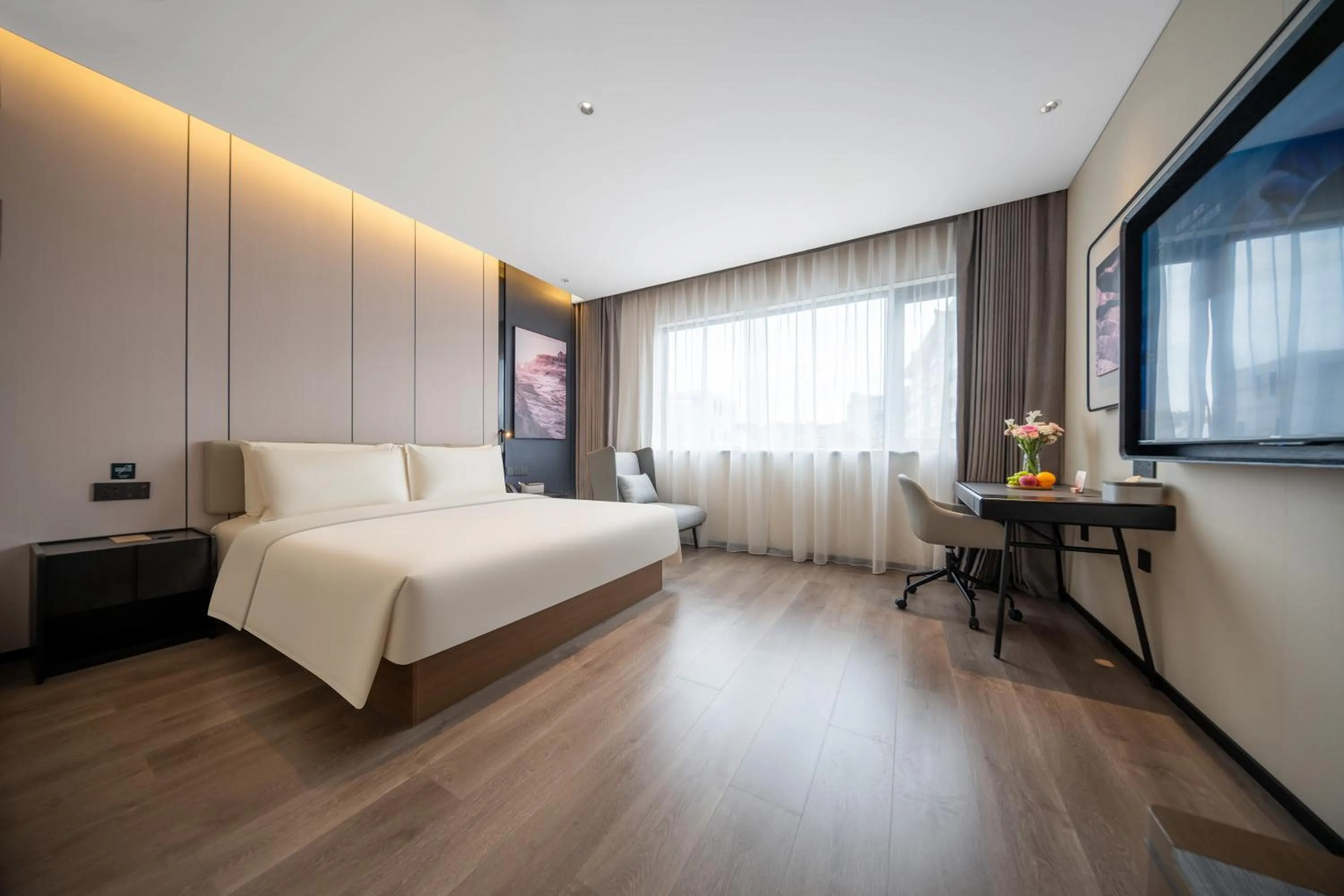 Bed in Atour Hotel Chengdu Jinniui Yipintianxia