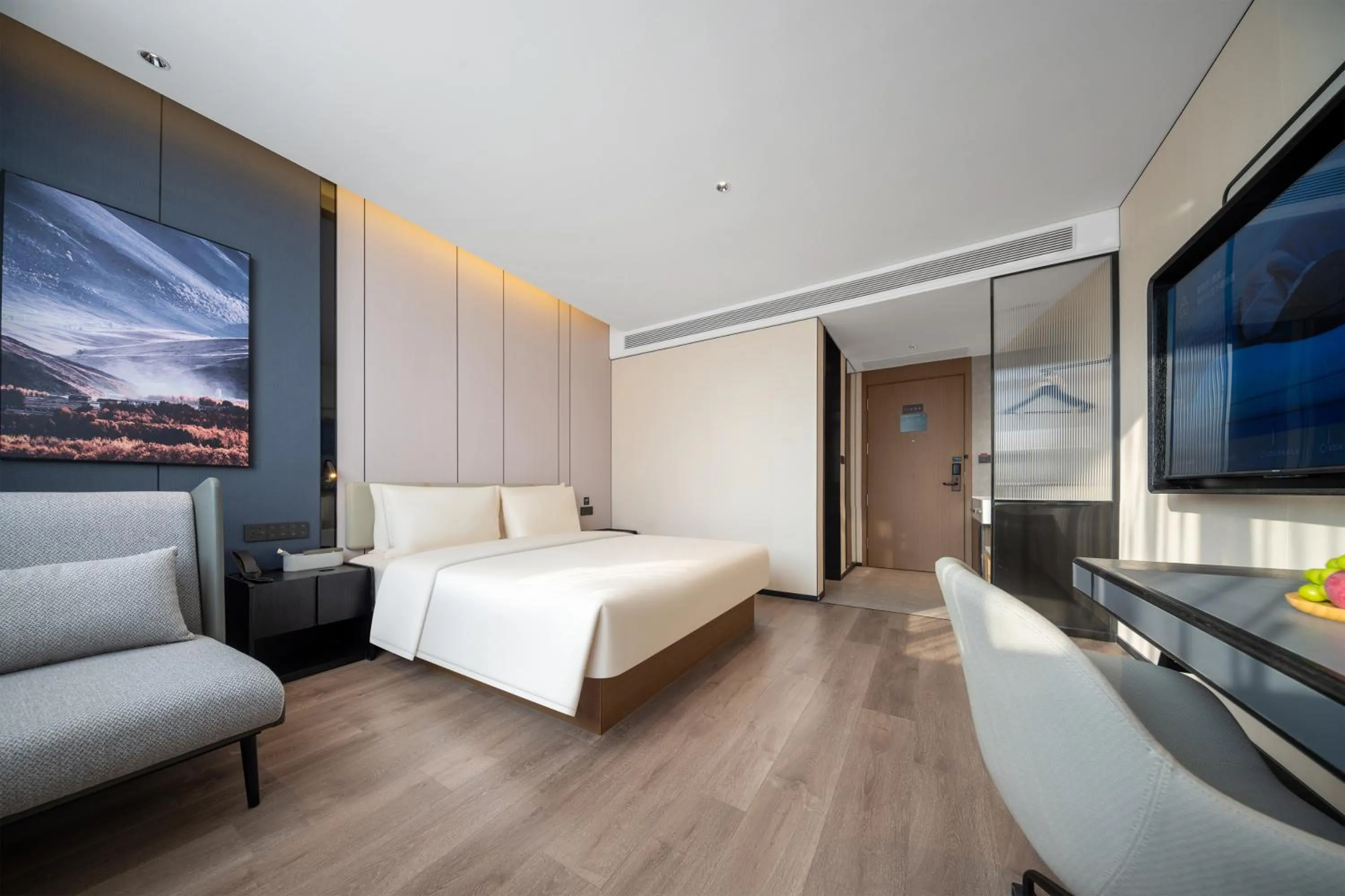 Bed in Atour Hotel Chengdu Jinniui Yipintianxia