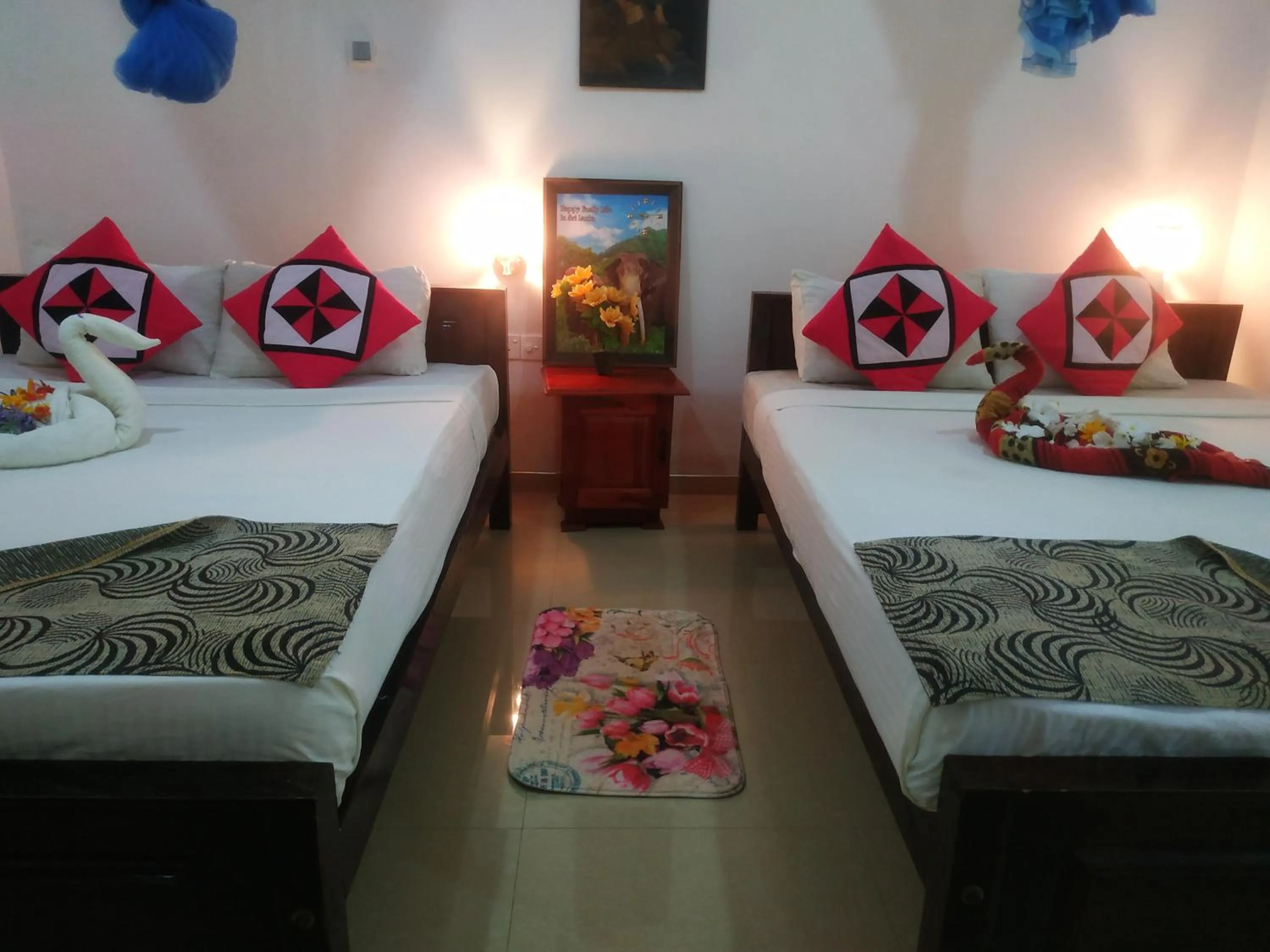 View (from property/room), Bed in Green heaven safari resort Udawalawa