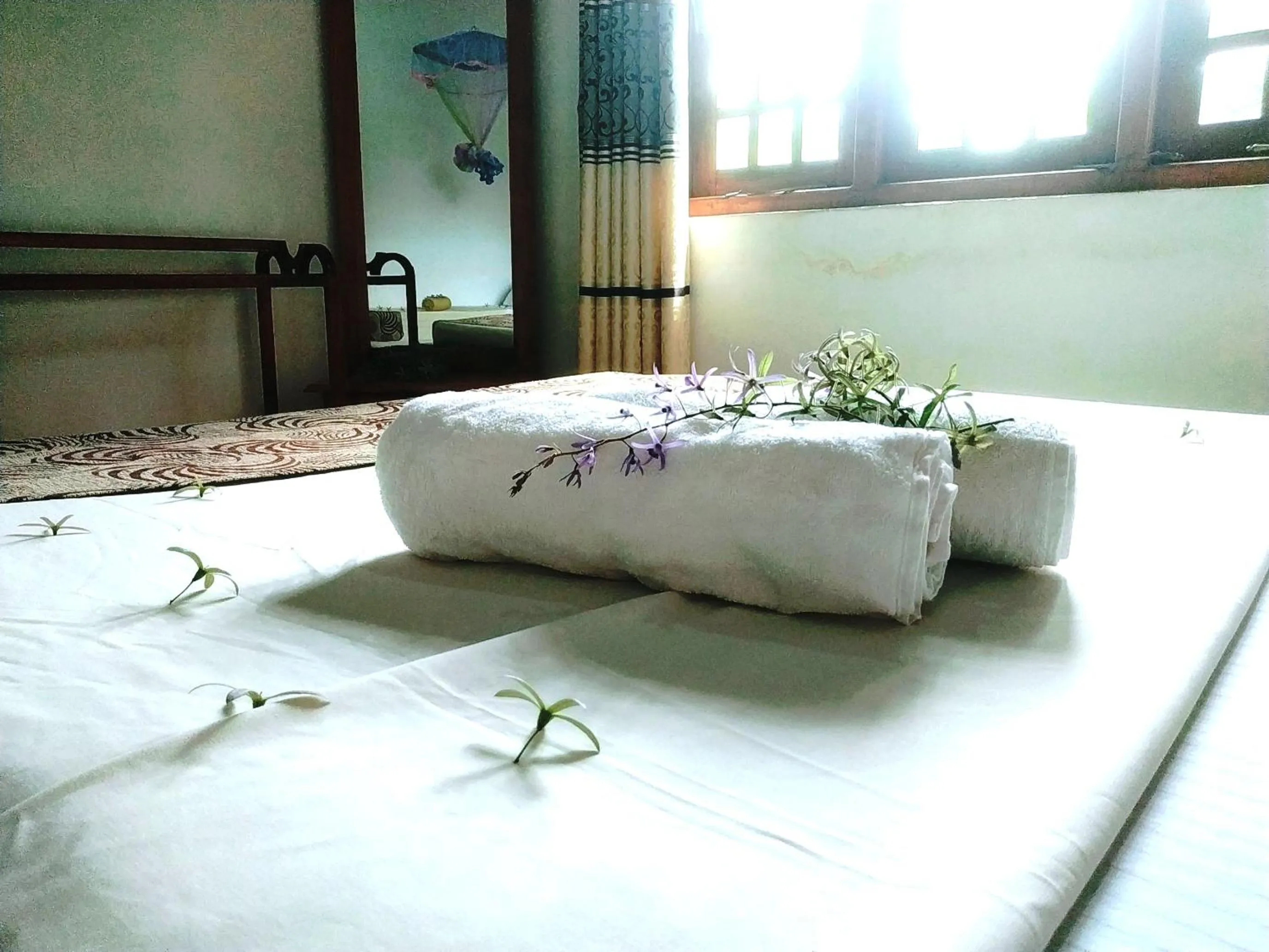 Bed in Green heaven safari resort Udawalawa