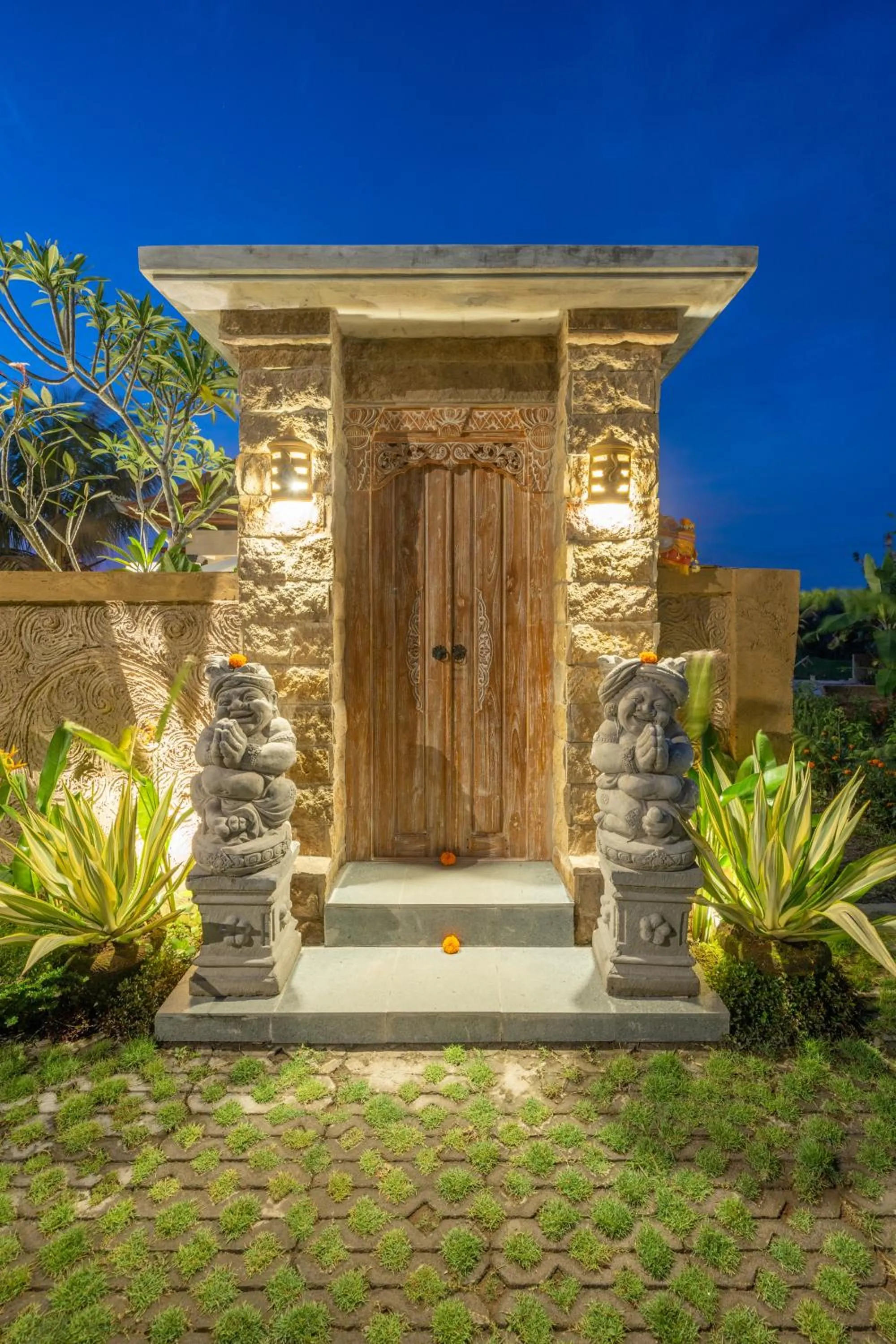 Facade/entrance in Wisana Villa Ubud by Dhananjaya Hospitality