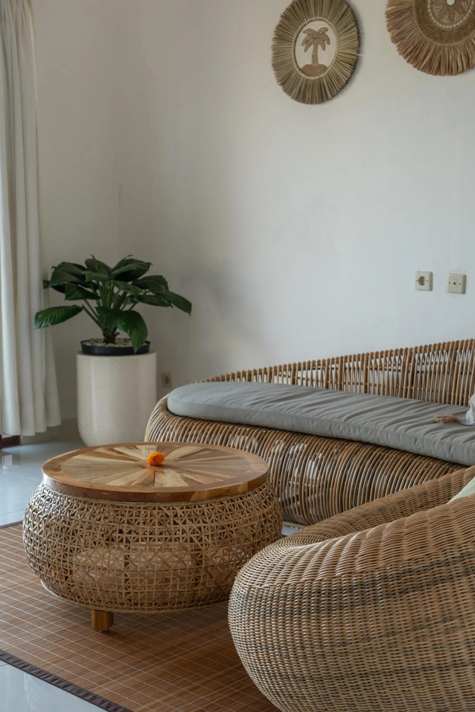 Living room in Wisana Villa Ubud by Dhananjaya Hospitality