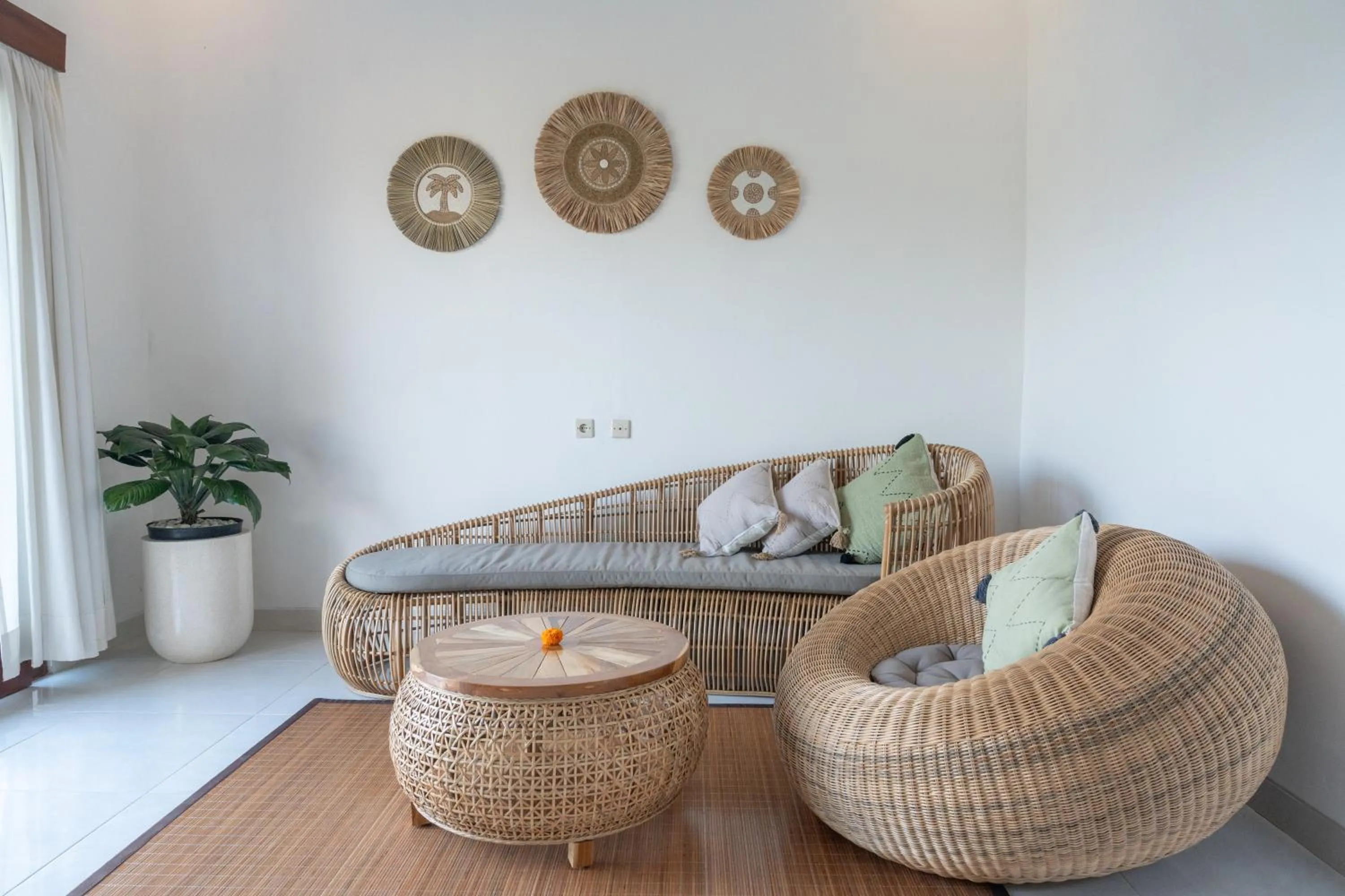 Living room in Wisana Villa Ubud by Dhananjaya Hospitality