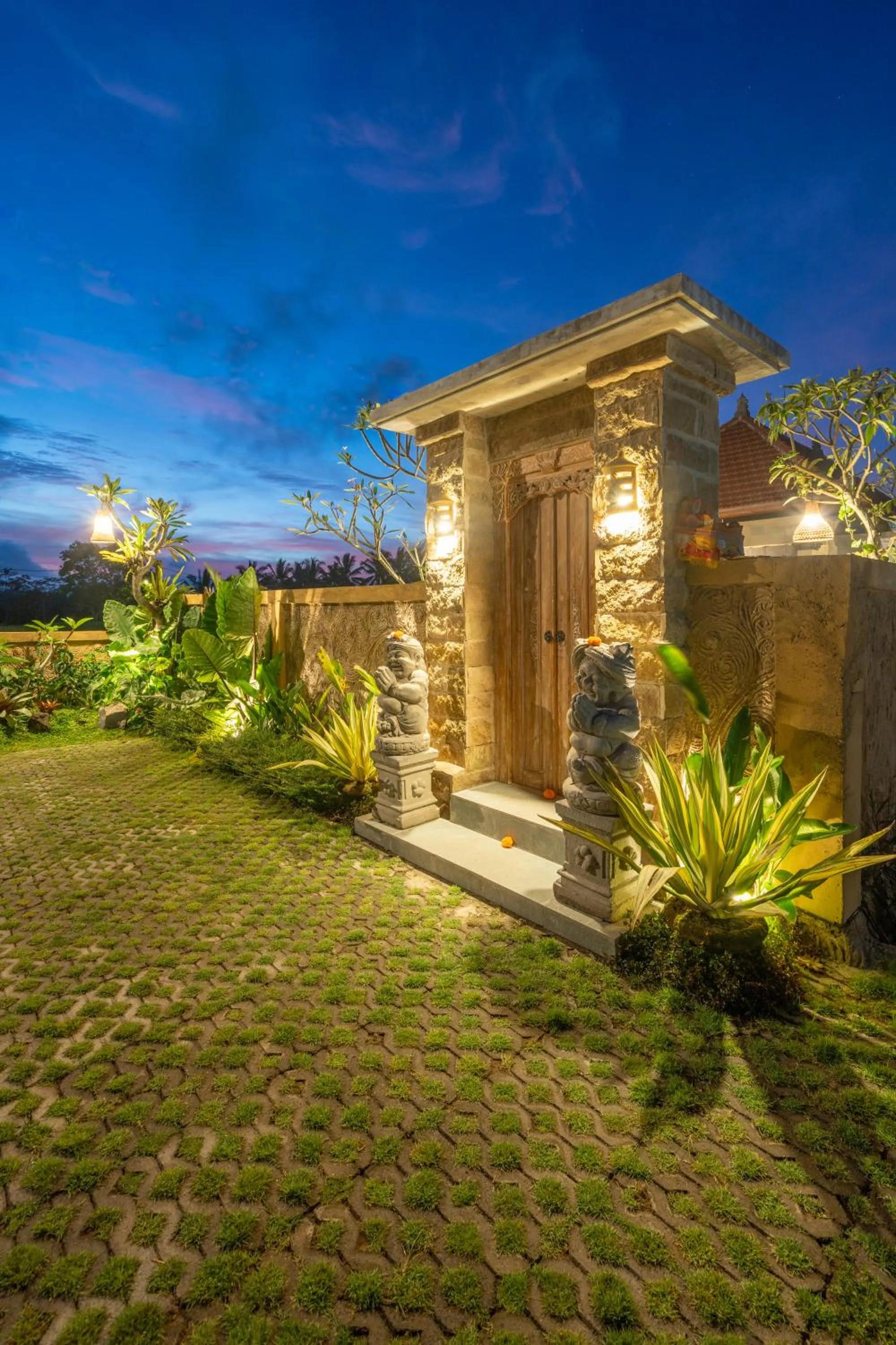 Facade/entrance in Wisana Villa Ubud by Dhananjaya Hospitality