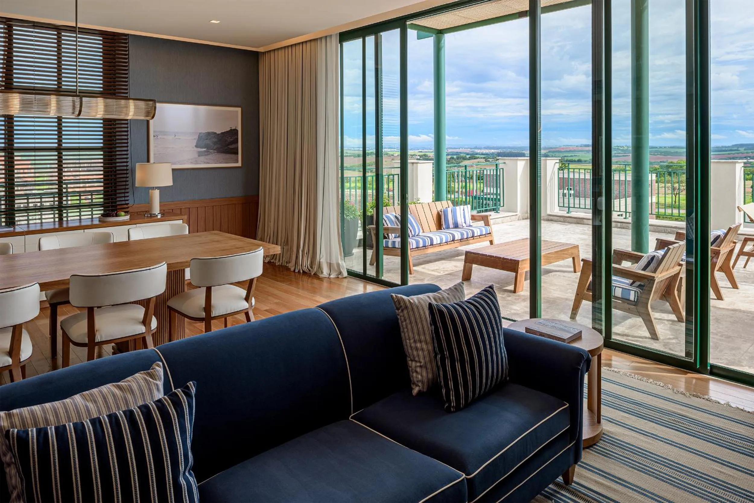 Living room in Boa Vista Surf Lodge