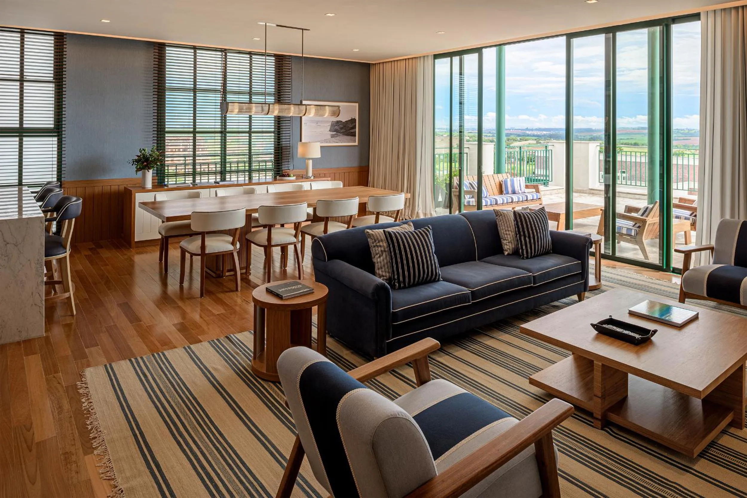 Living room in Boa Vista Surf Lodge