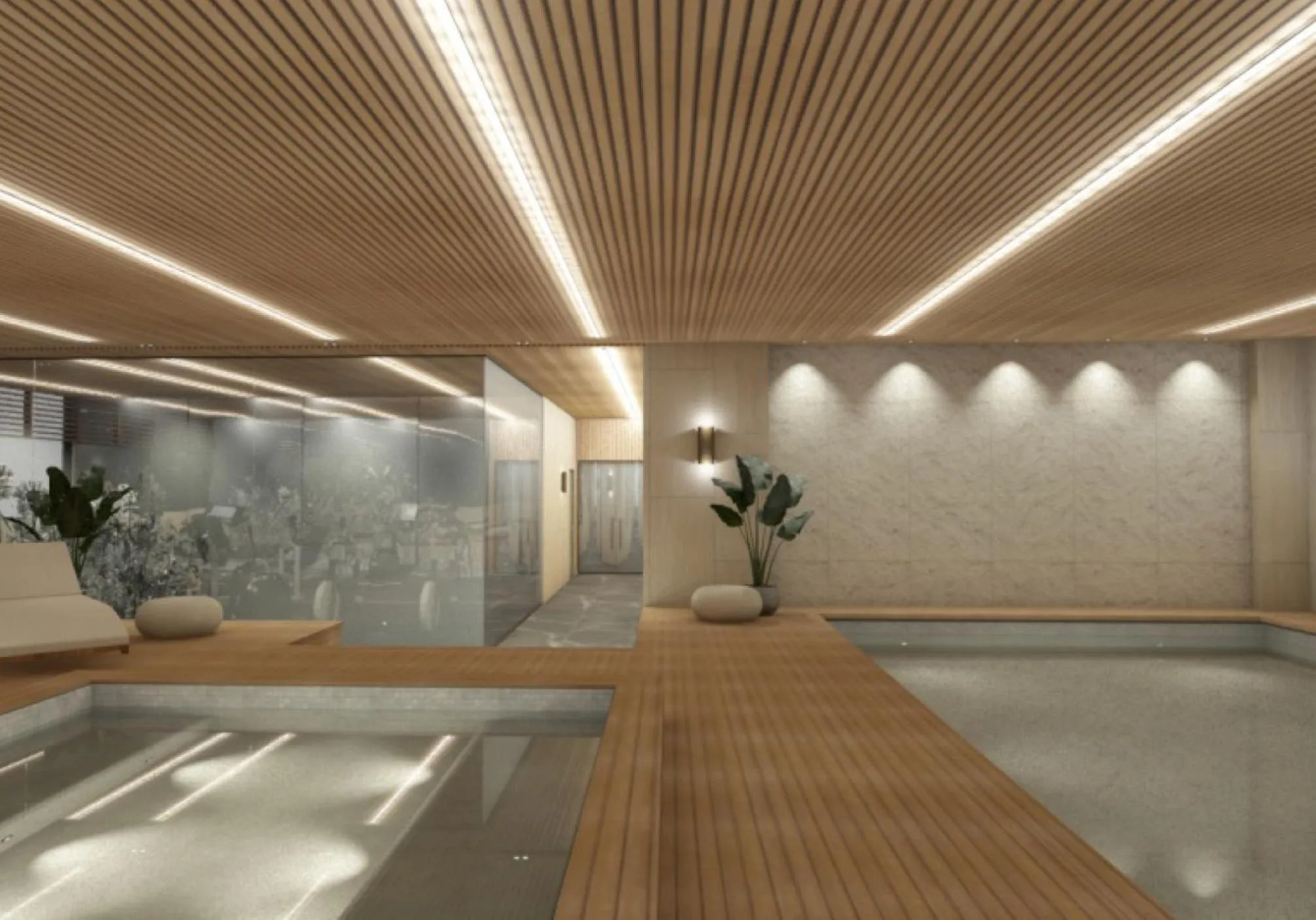 Pool view in Maxim Hotel - Auckland