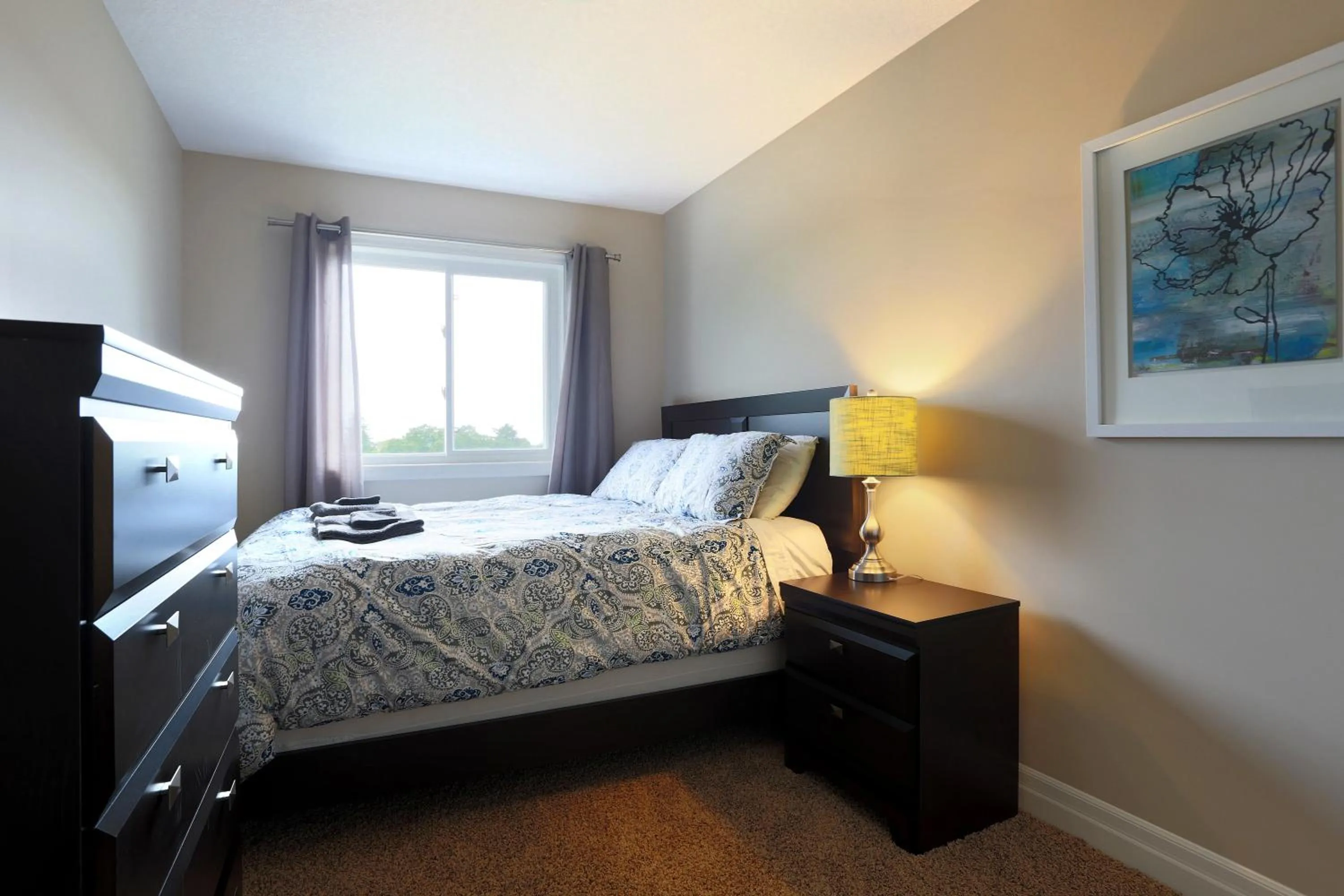 Bedroom, Bed in Boardwalk Homes - Executive Townhomes