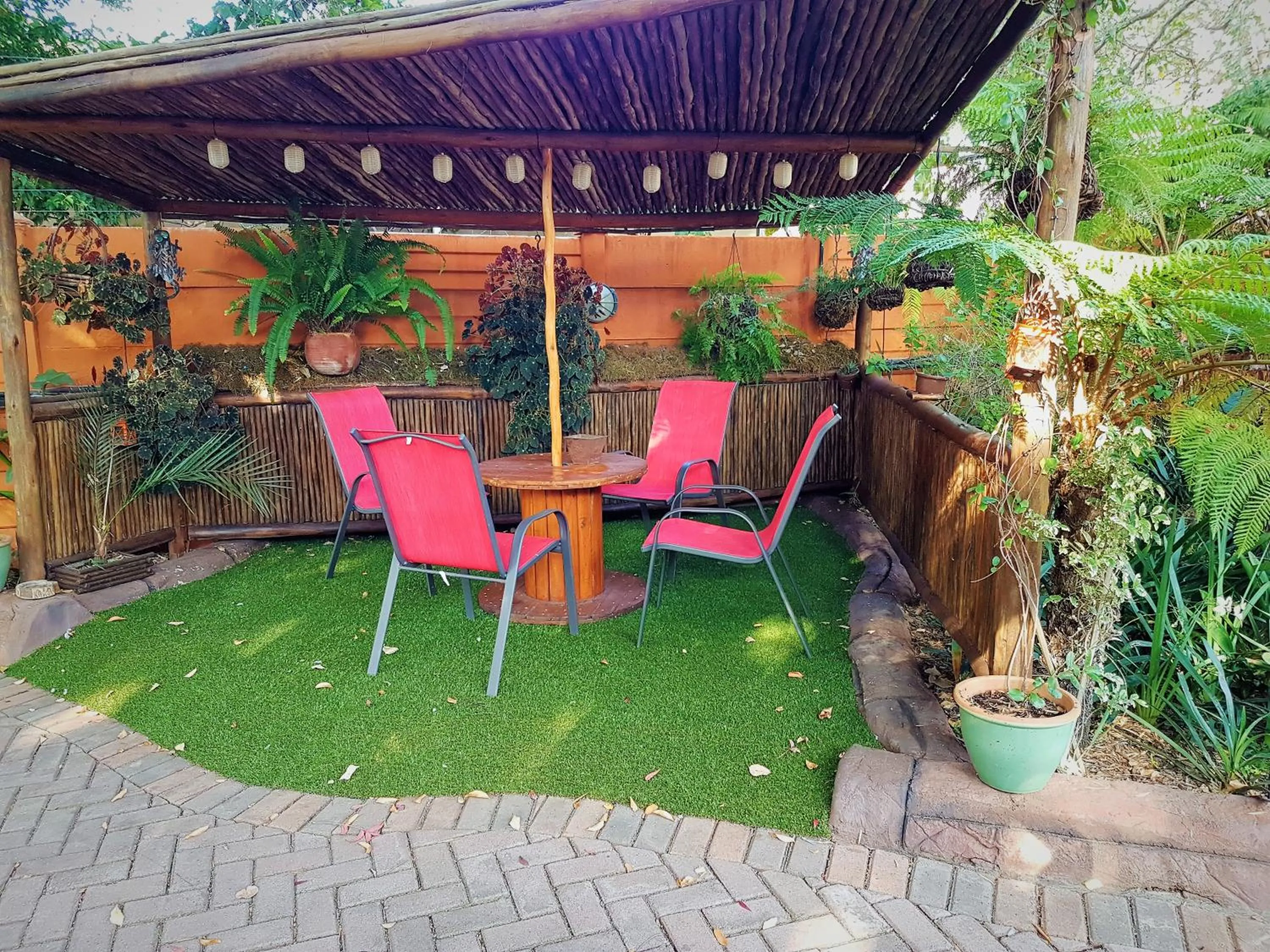 Patio in 61 On Ireland Guest House and Conferencing