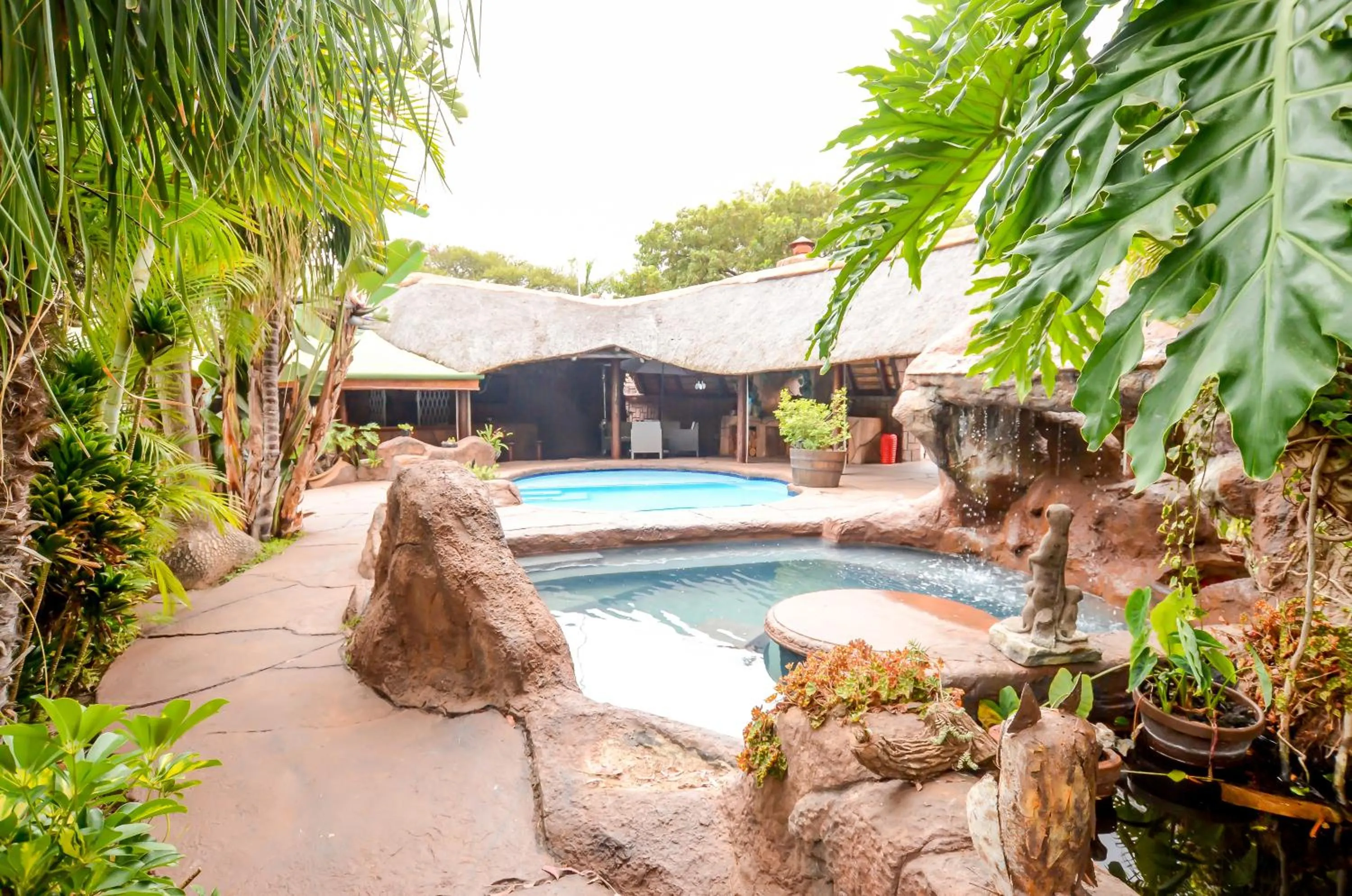 Pool view in 61 On Ireland Guest House and Conferencing