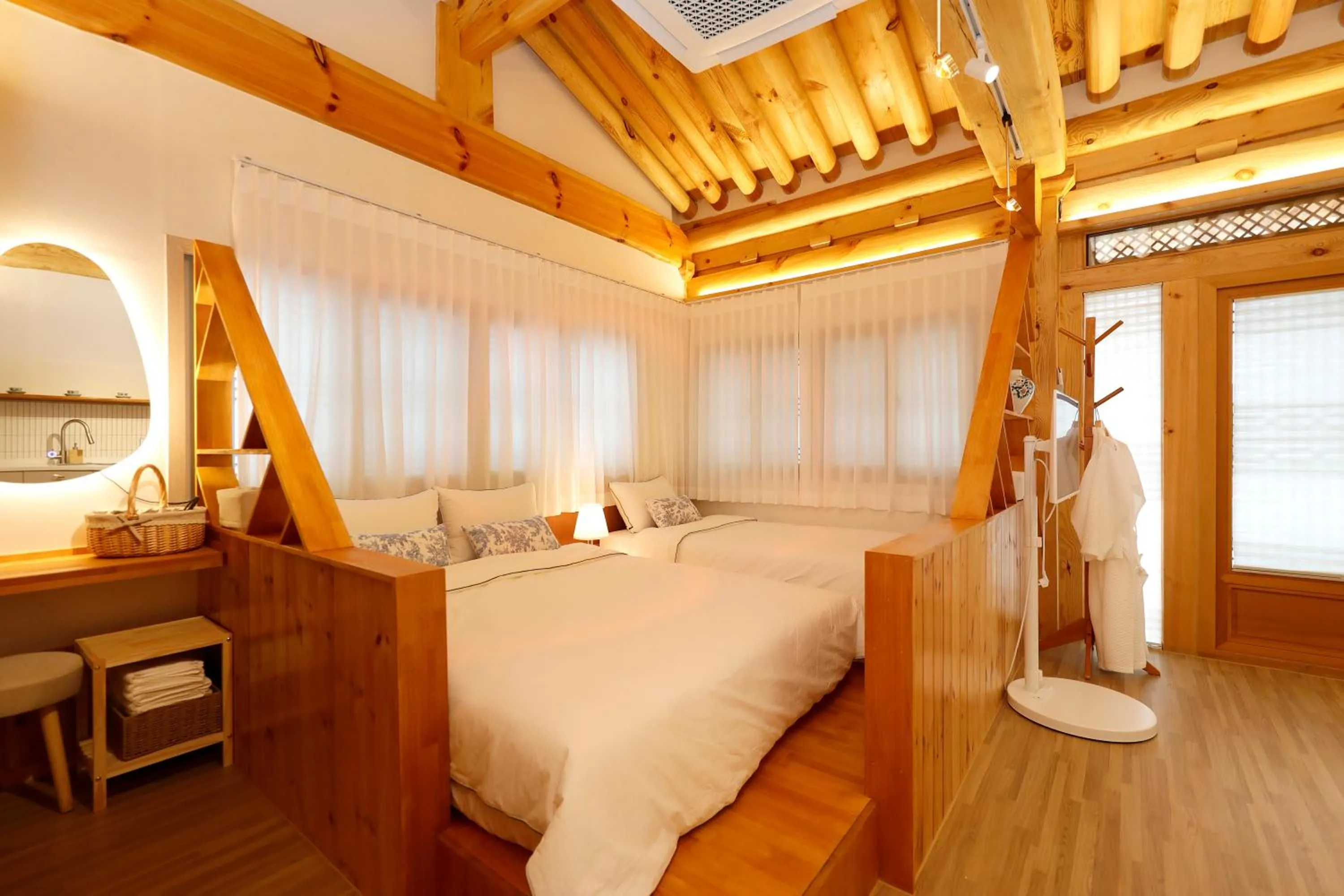 Bed in Hanok stay Mokhyang
