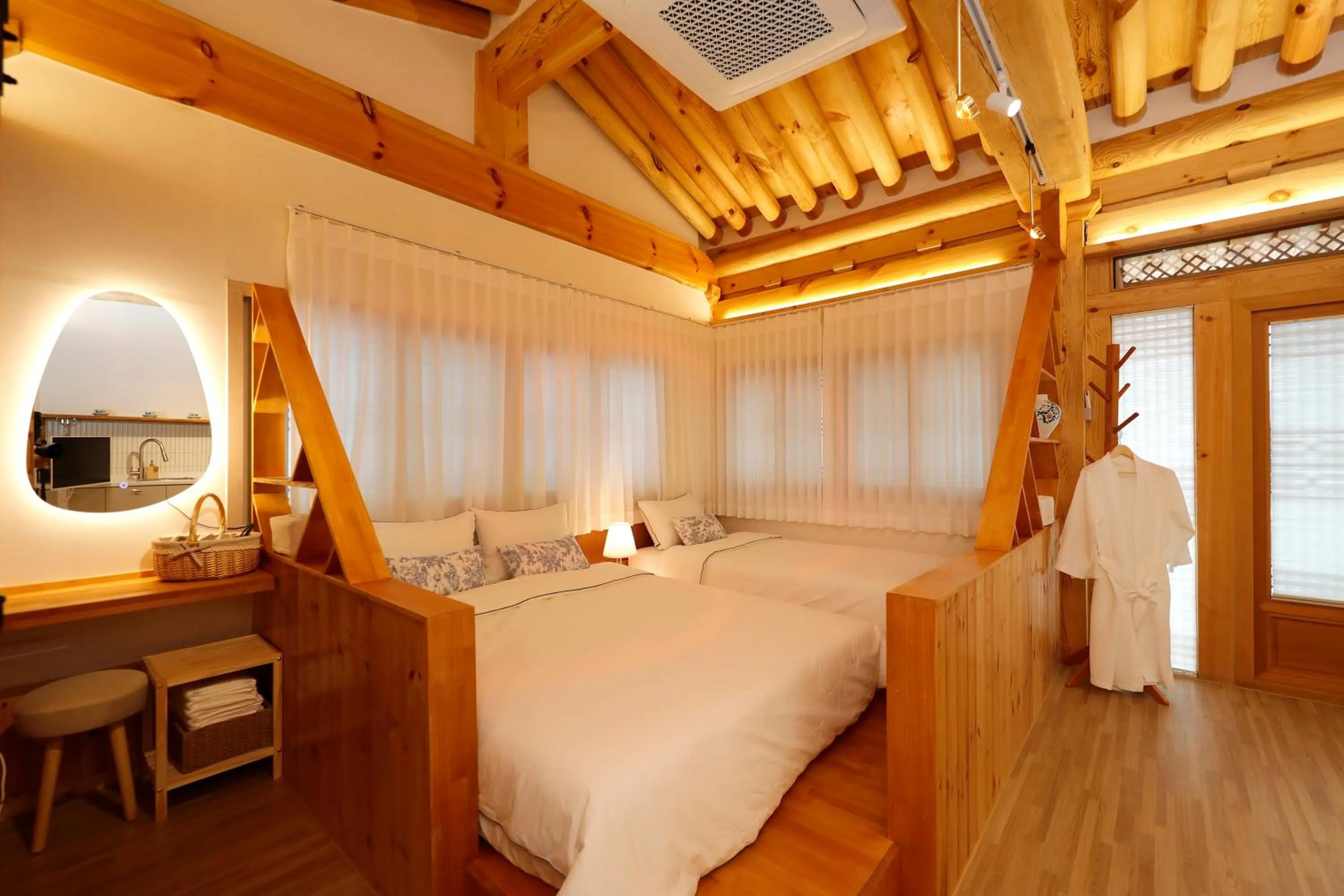 Bed in Hanok stay Mokhyang