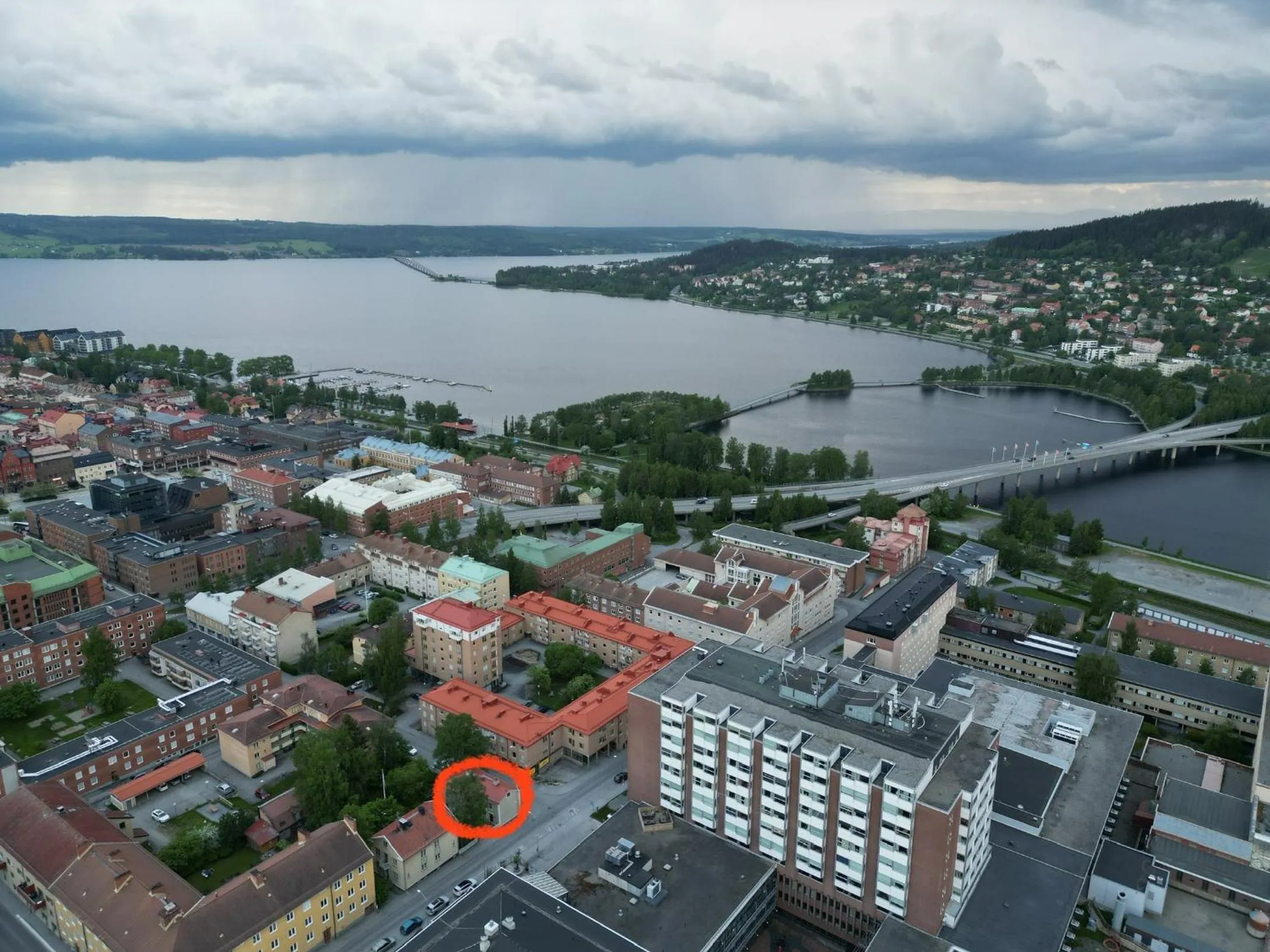 Bird's eye view in Prästgatanett Apartments