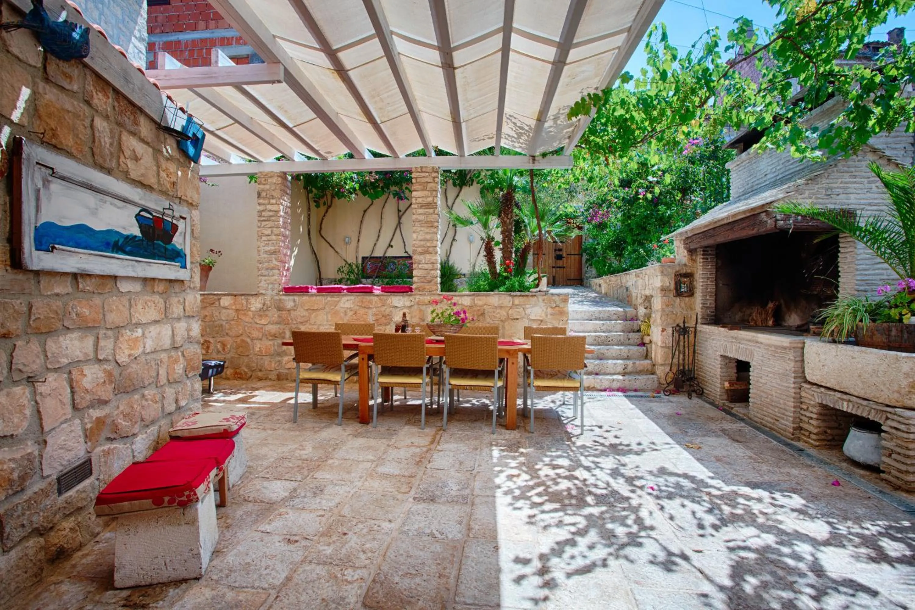 Patio in Villa Alma Komiza Island Vis