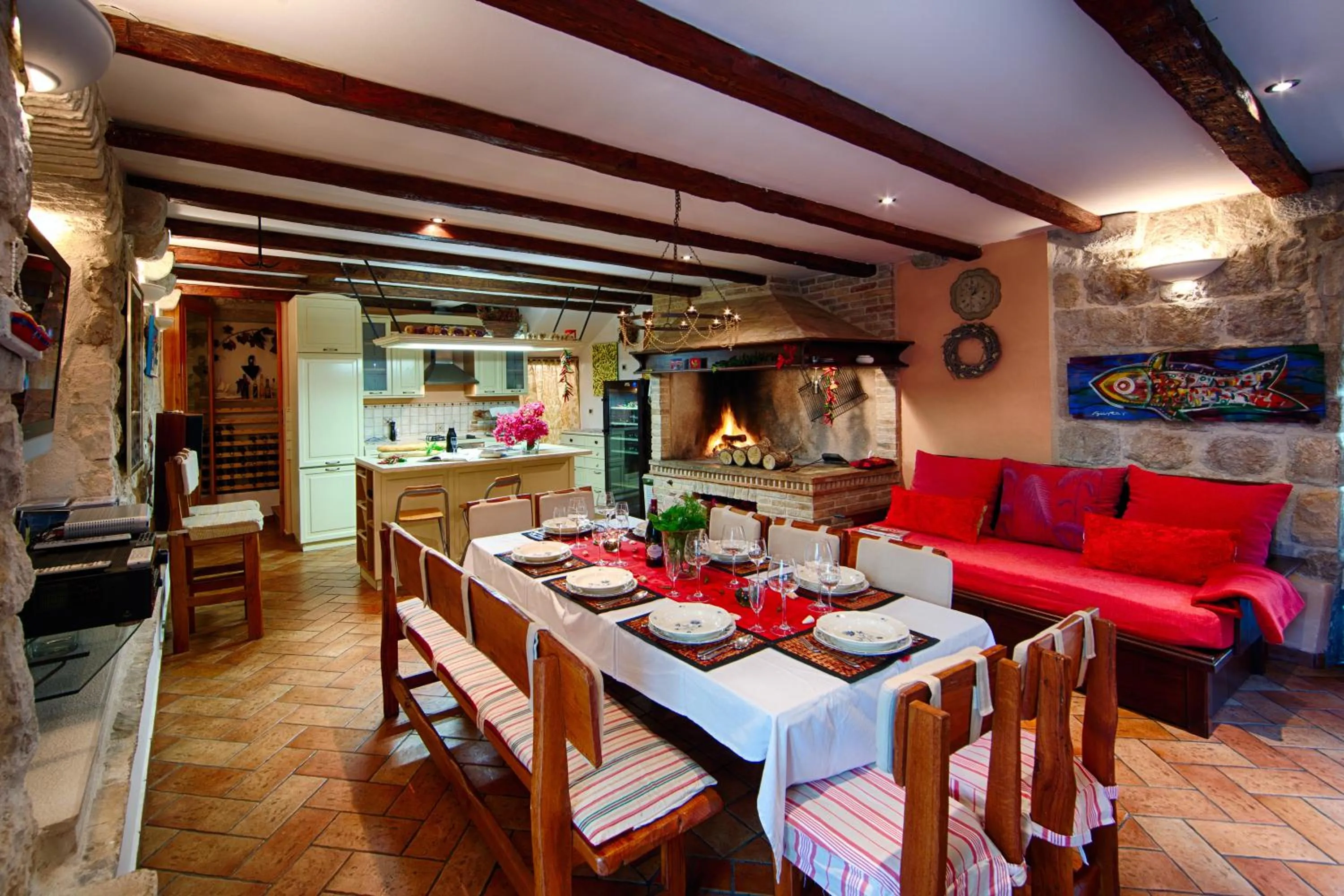 TV and multimedia in Villa Alma Komiza Island Vis