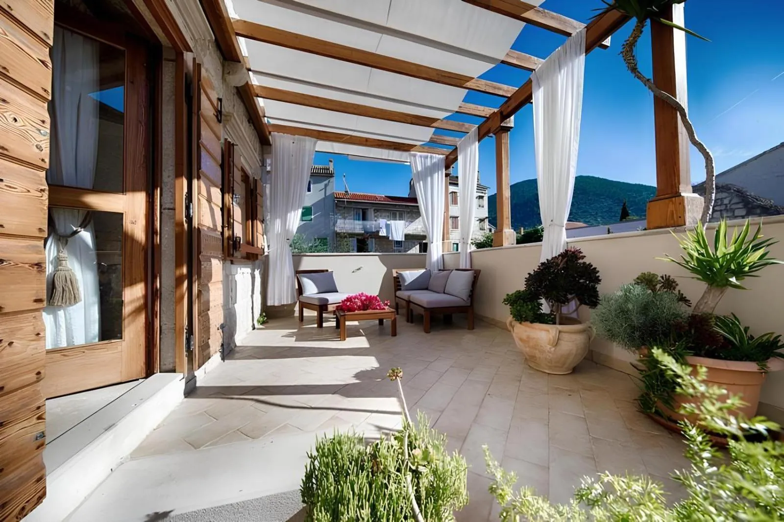 Balcony/Terrace in Villa Alma Komiza Island Vis
