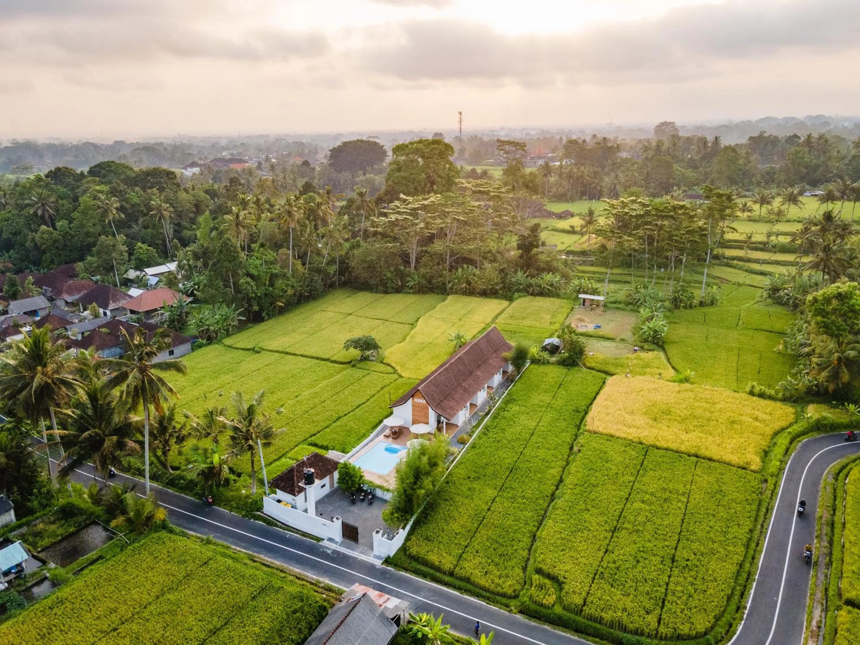 Property building in Aura Apartments Ubud