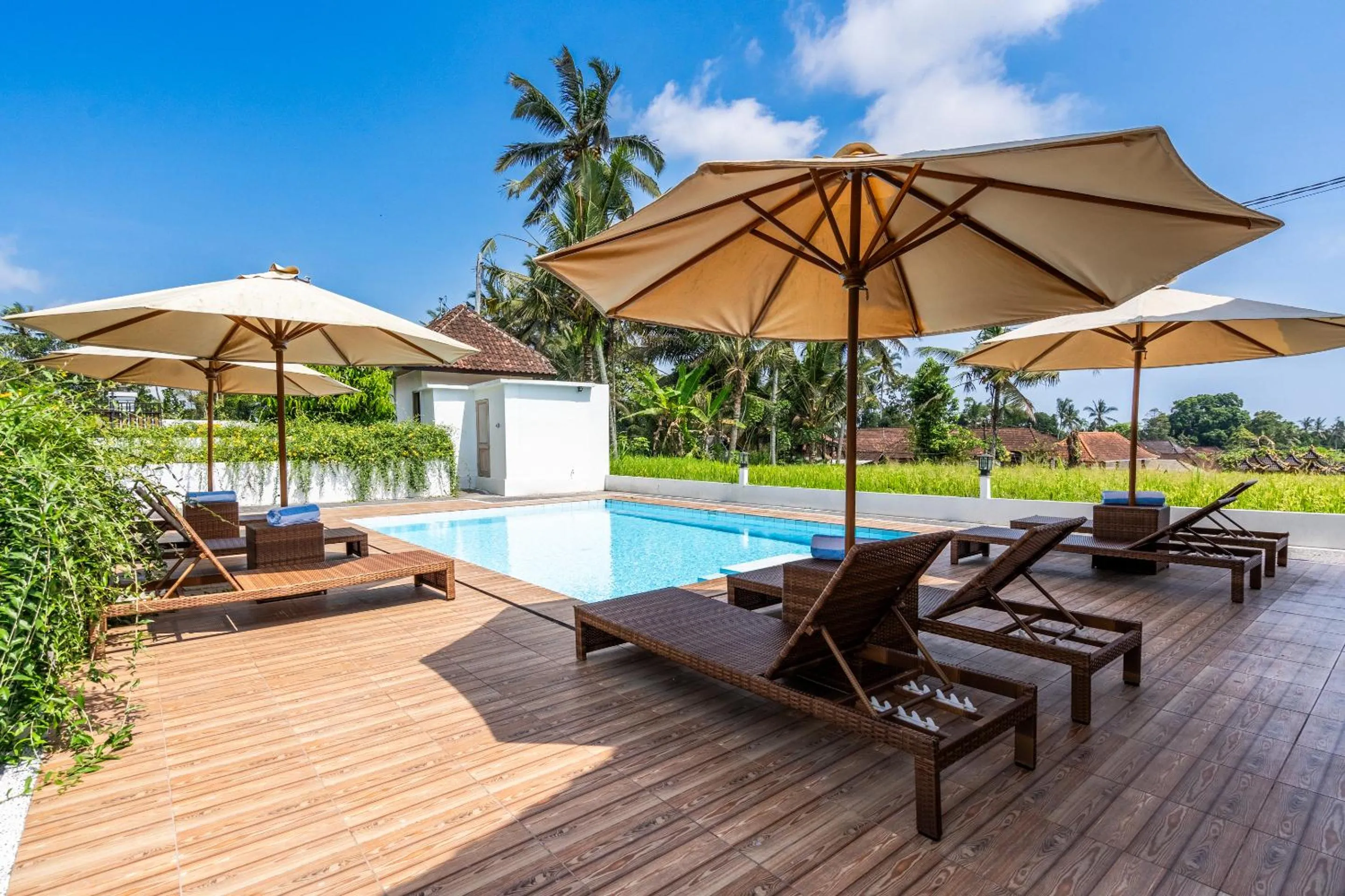 Garden in Aura Apartments Ubud