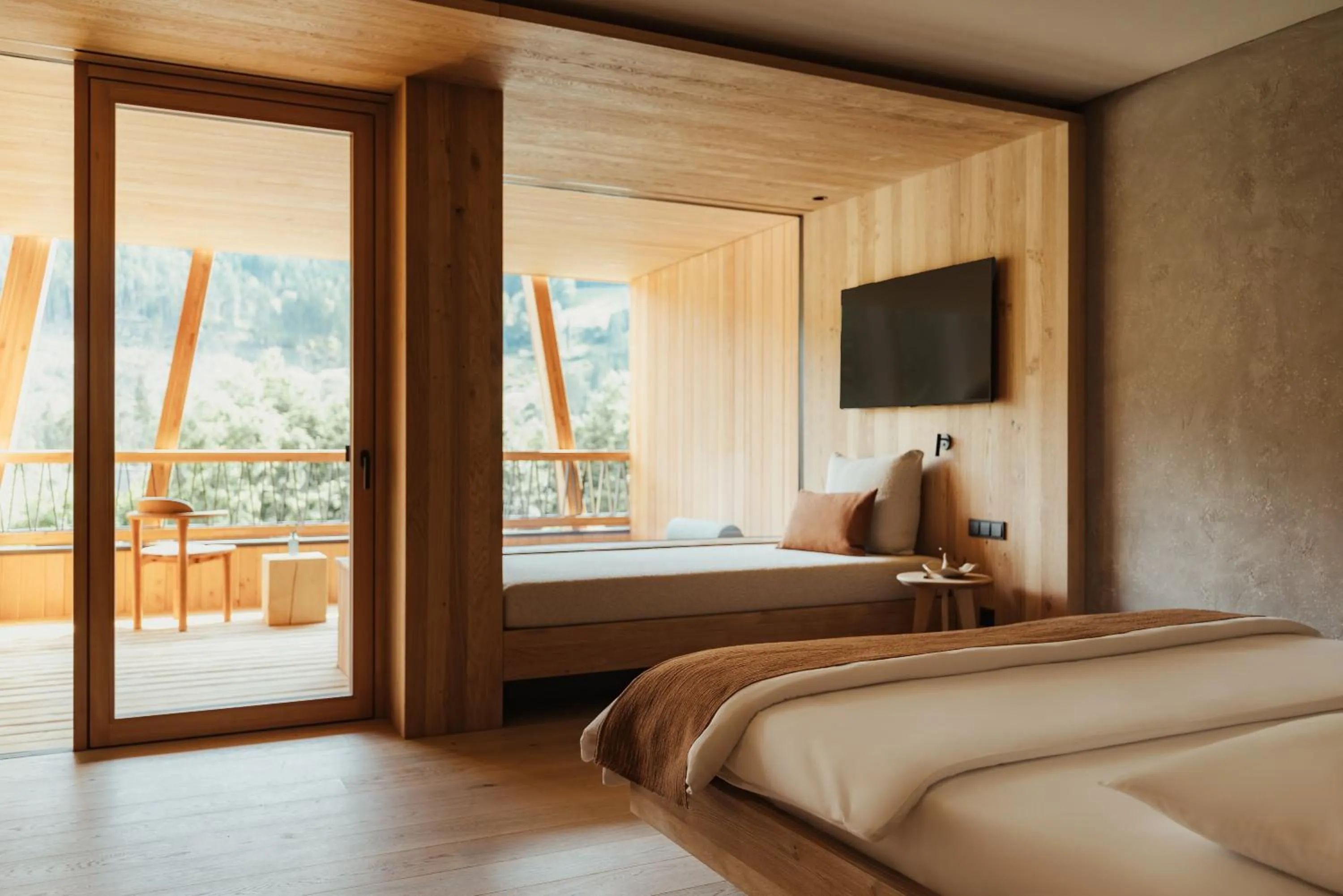 Bed in Taubers Bio Vitalhotel