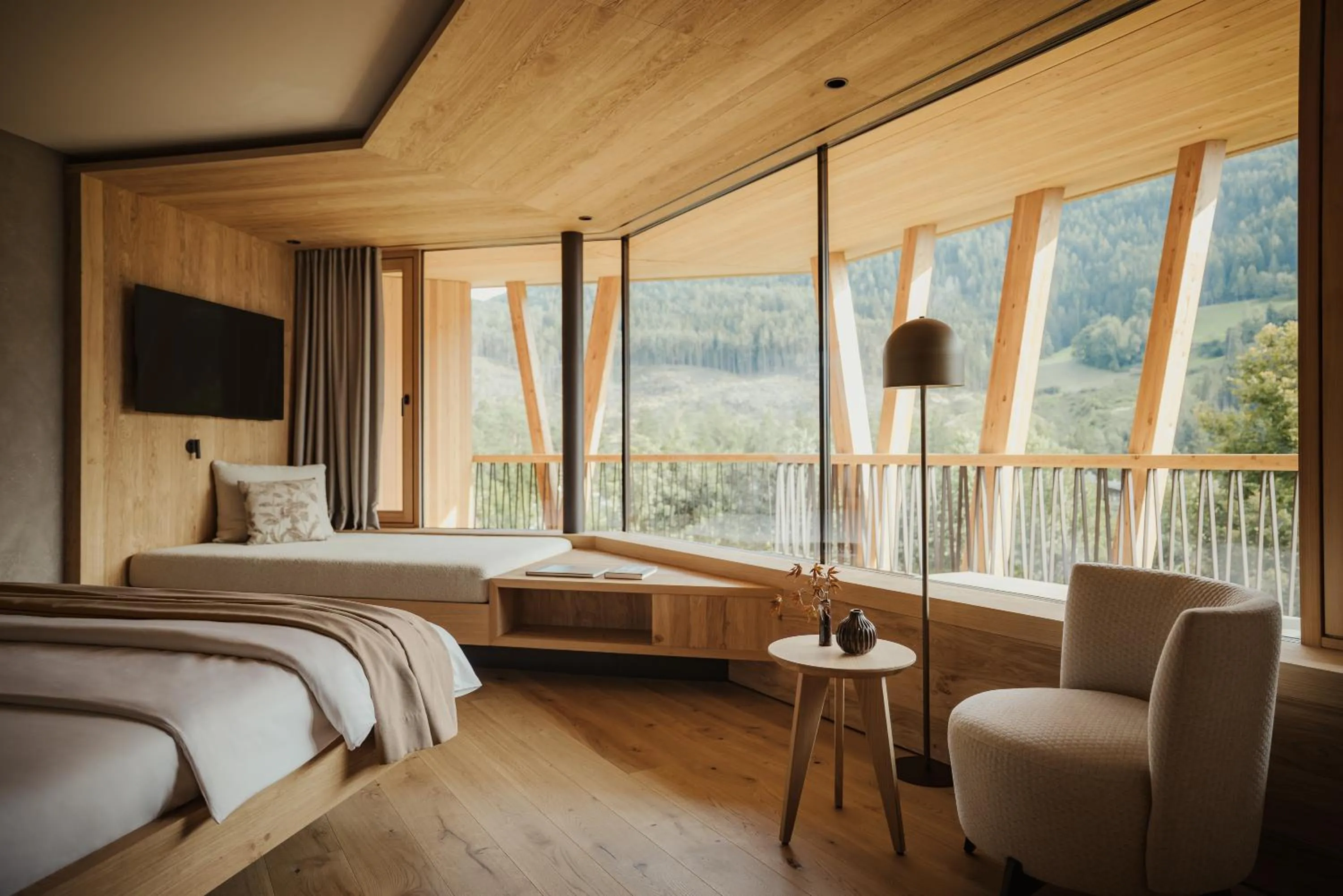 Bed in Taubers Bio Vitalhotel