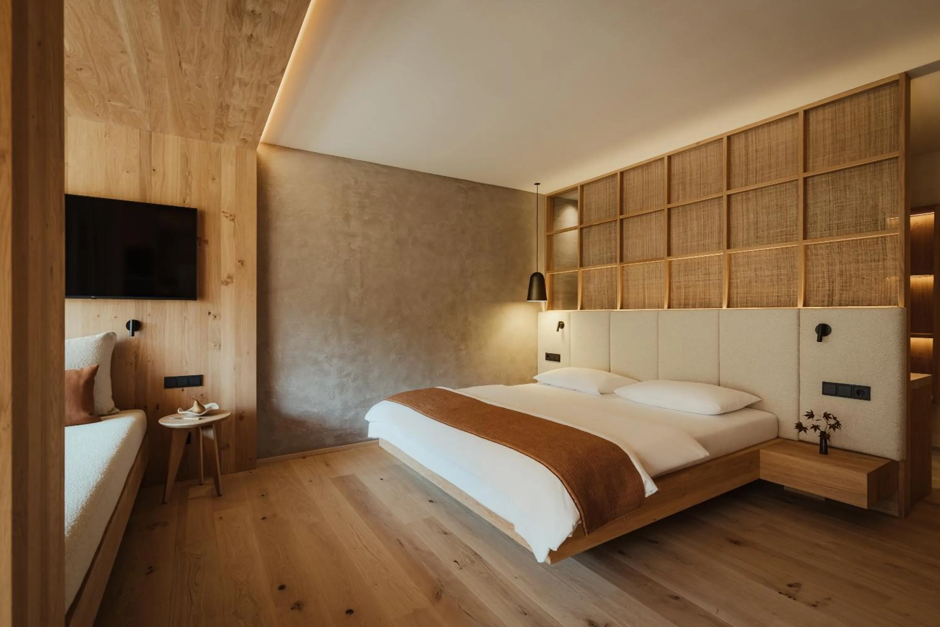 Bed in Taubers Bio Vitalhotel