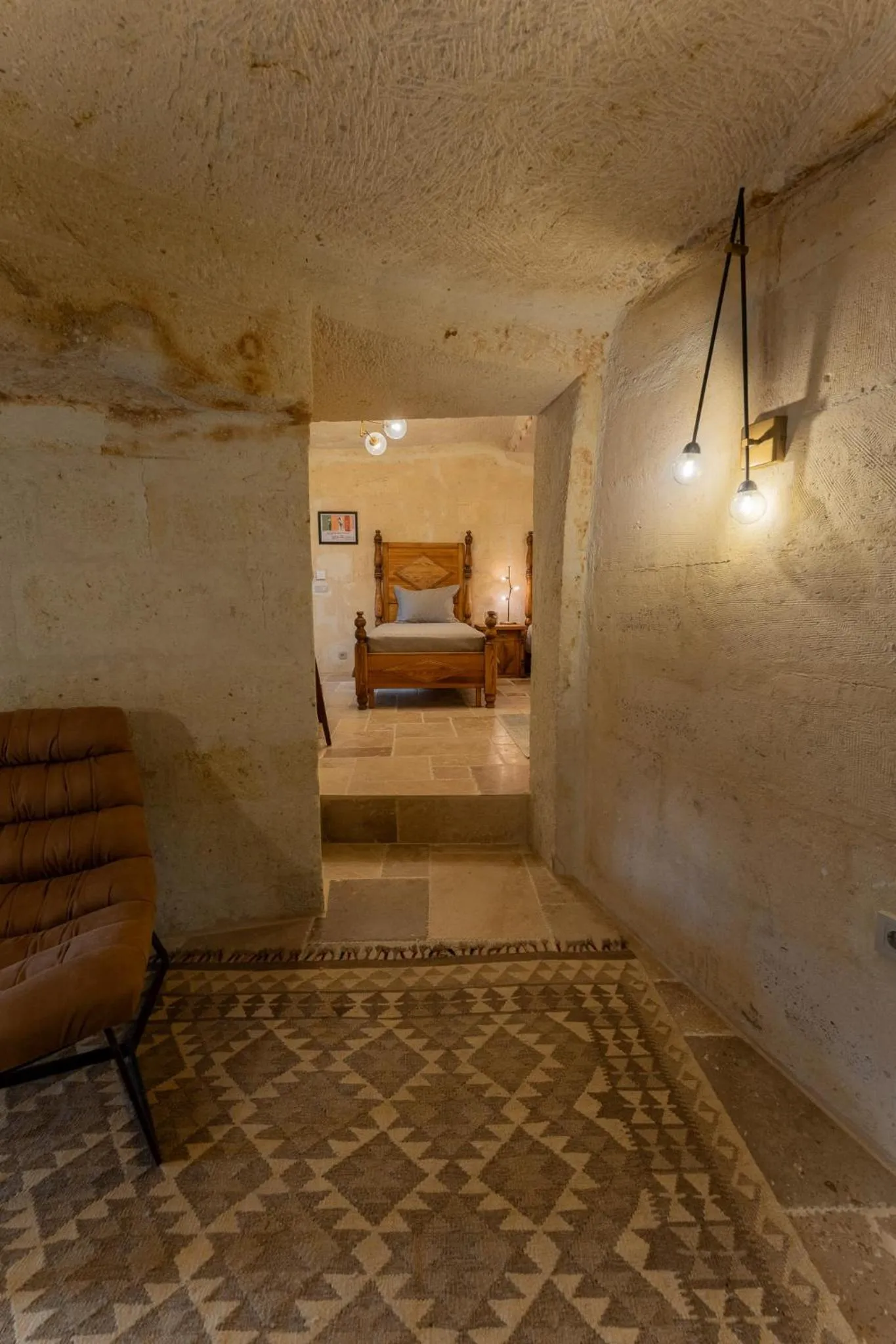 Bed in Asmalı Konak Cave Suites